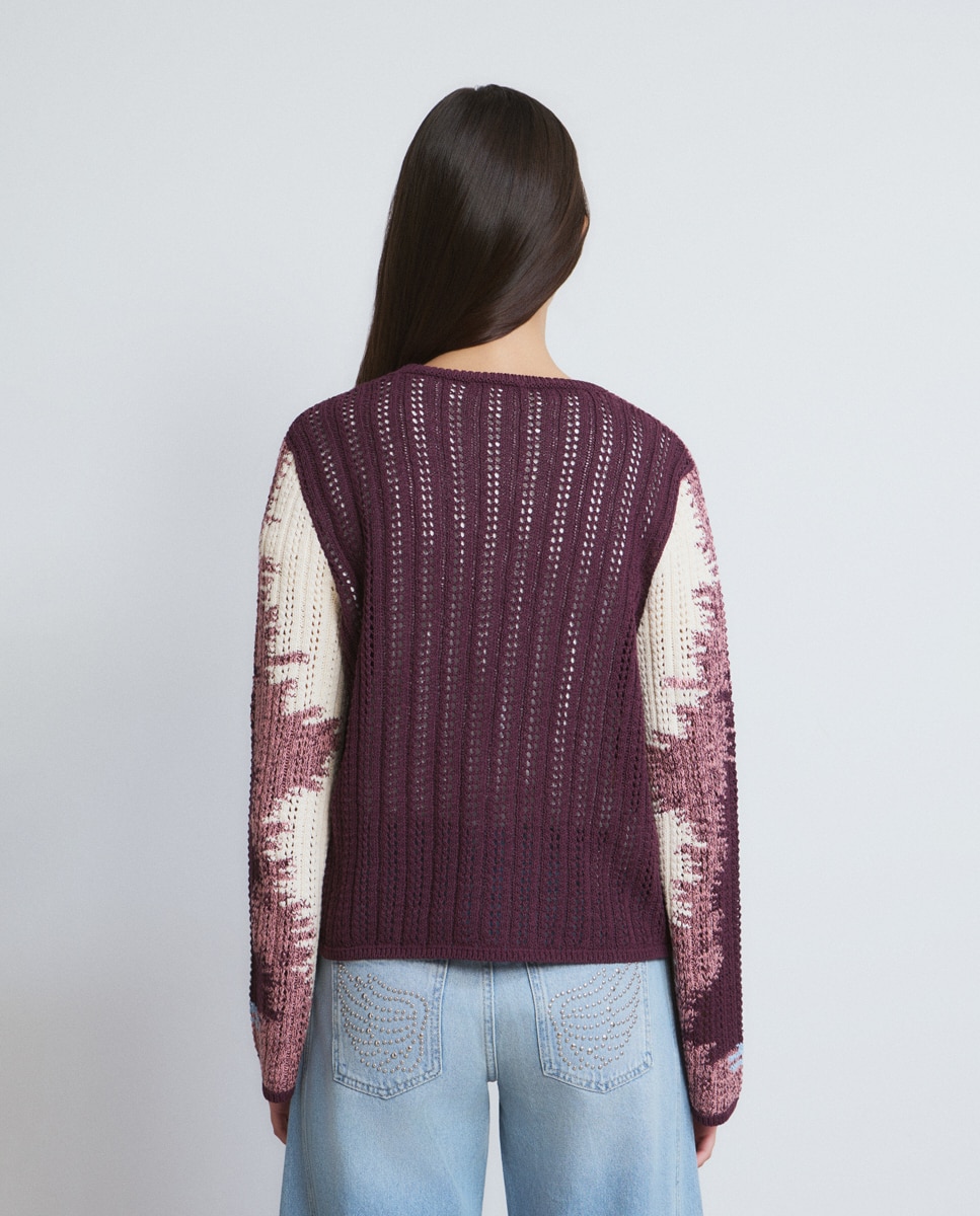 Camisola Estampada Jacquard Multicolor-2