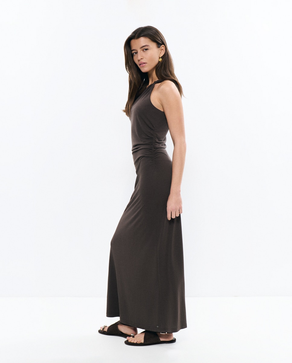 Imagem 0 de Vestido Comprido Assimétrico com Alça