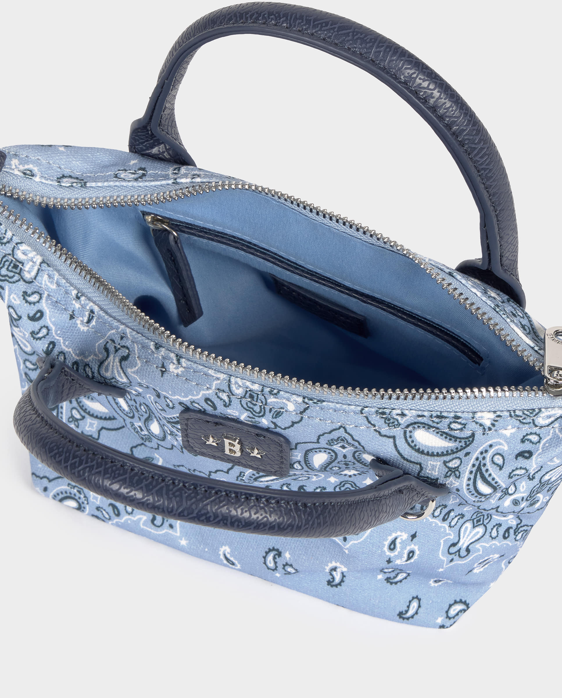 Mala Mini Tipo Shopper Azul-5