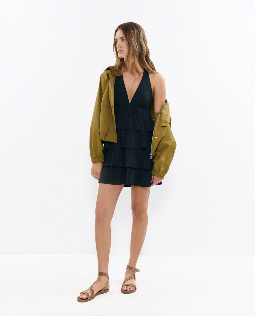 Imagem 0 de Vestido Curto Multivolantes