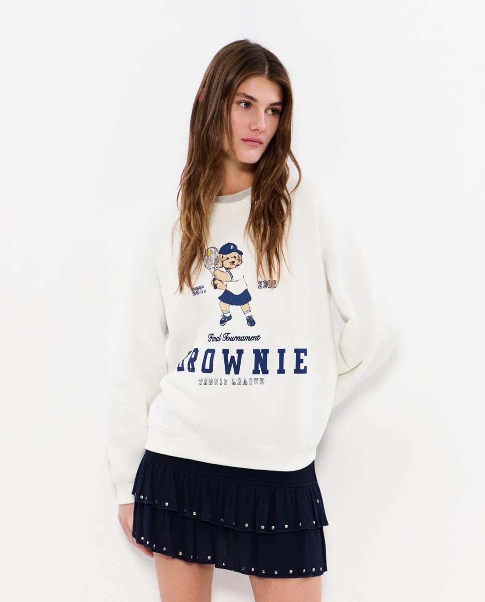 Imagem 0 de Sweatshirt com Logo e Cachorra Tenista