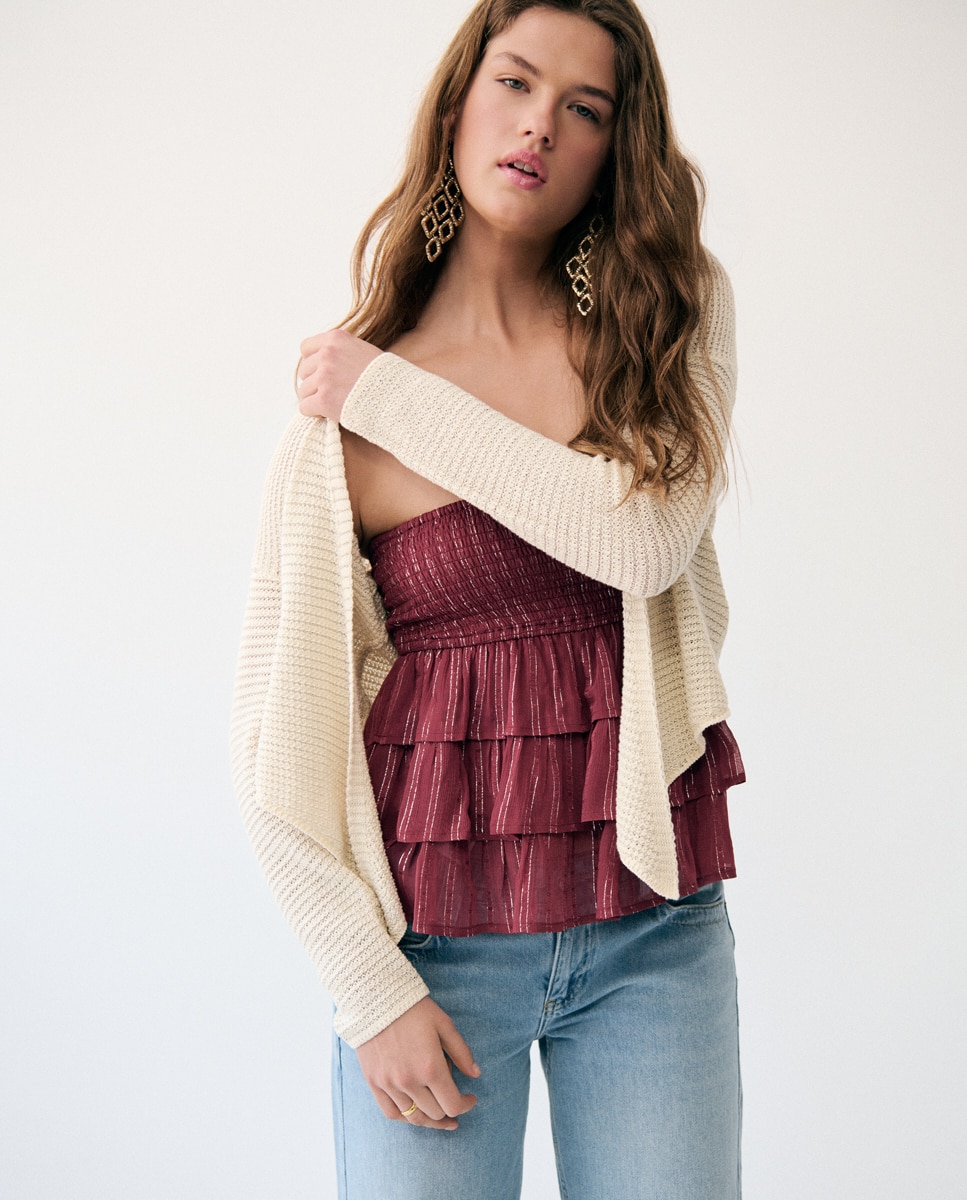 Imagem 0 de Blusão de Malha Cruzado