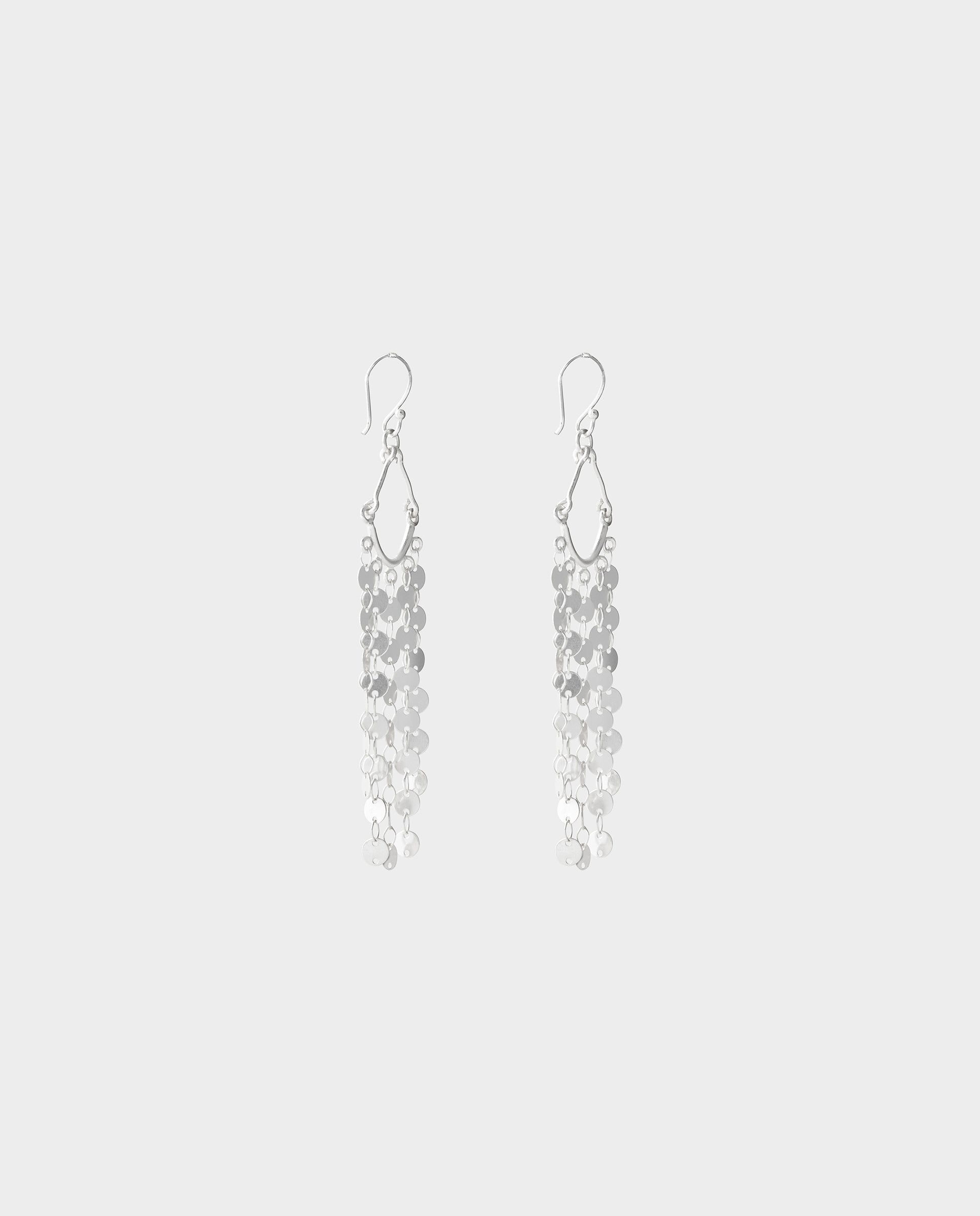 Brincos Boho Multichapas Prateado Prata-2