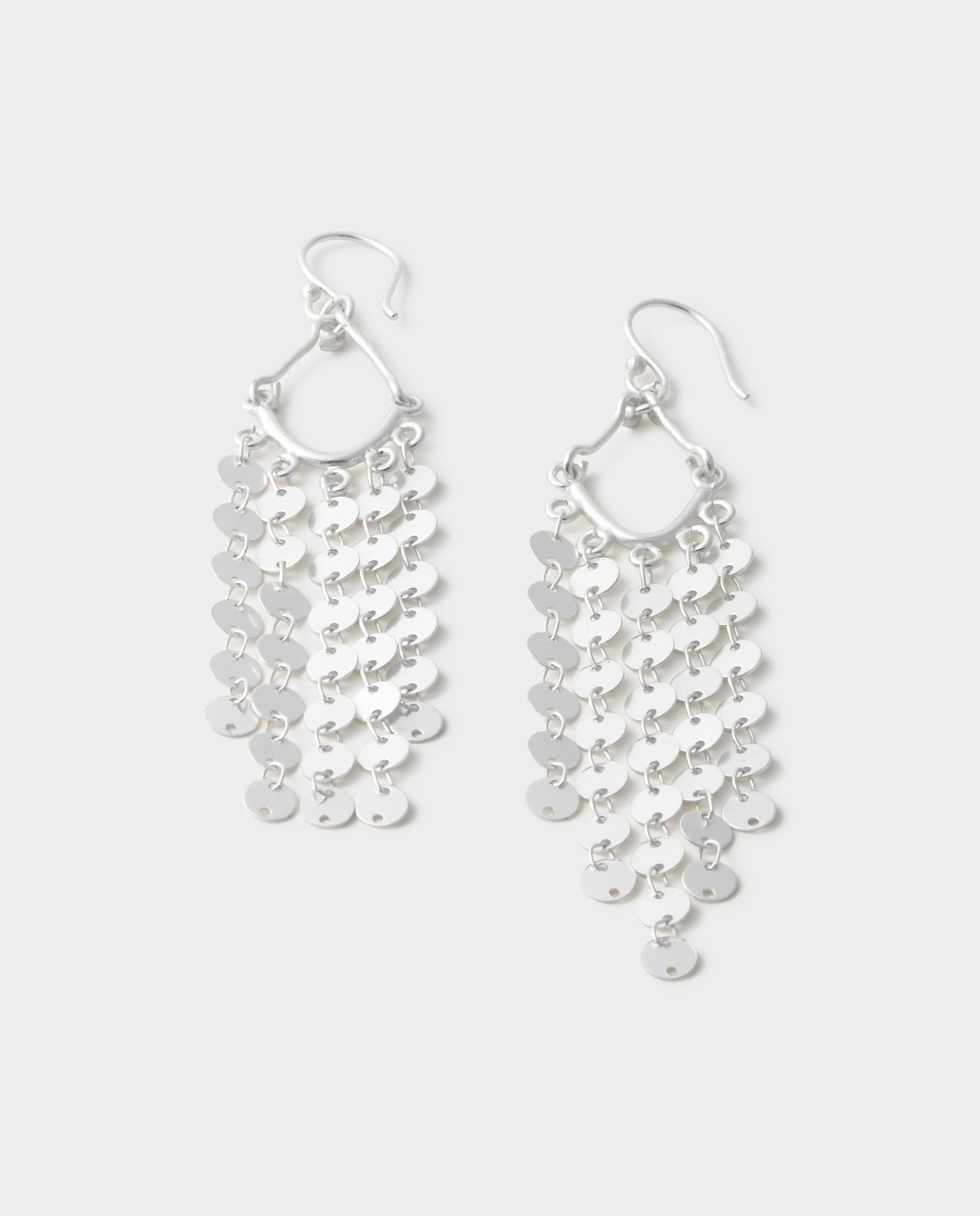 Brincos Boho Multichapas Prateado Prata-3