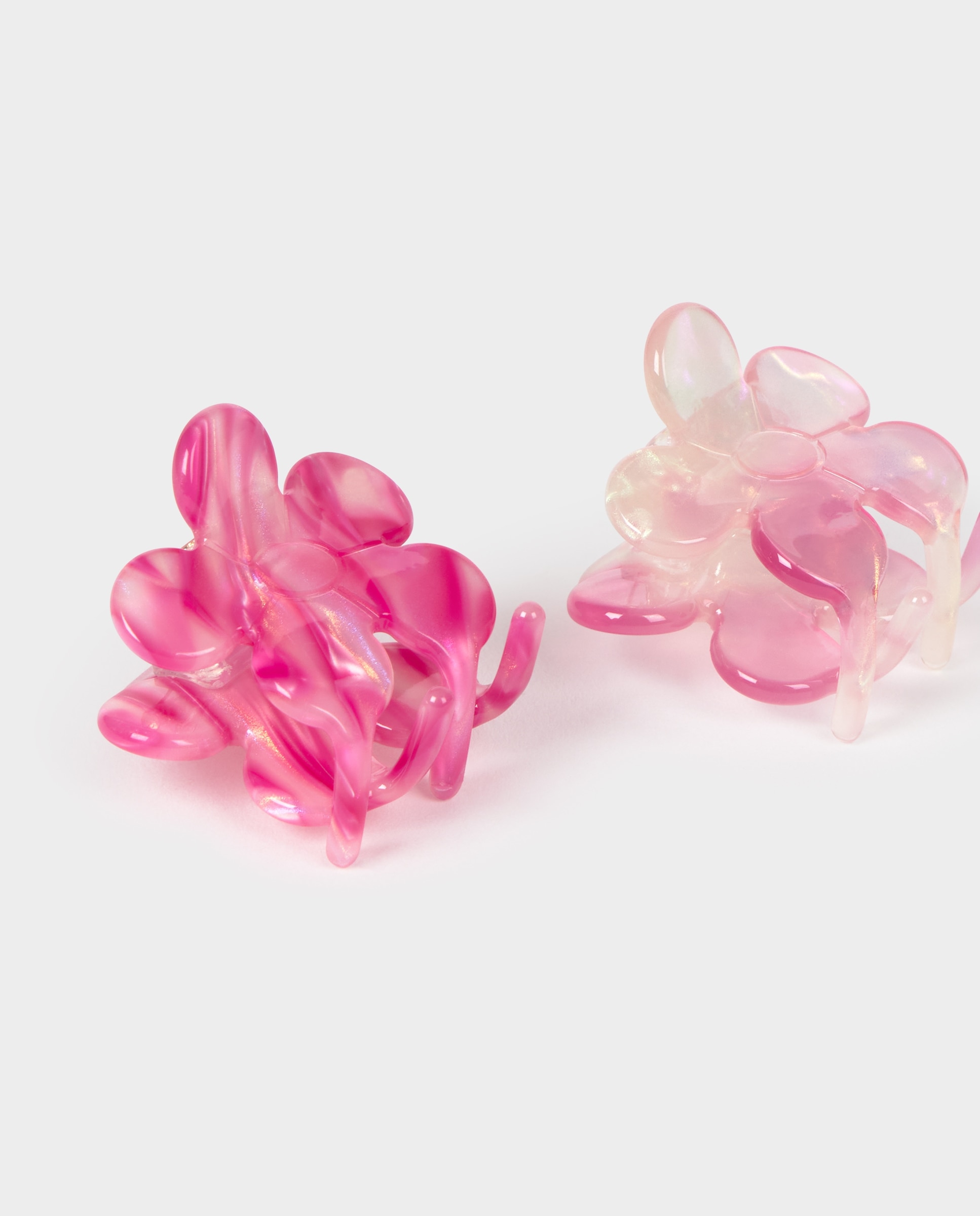 Pack de Mini Pinças de Flores Rosa-2