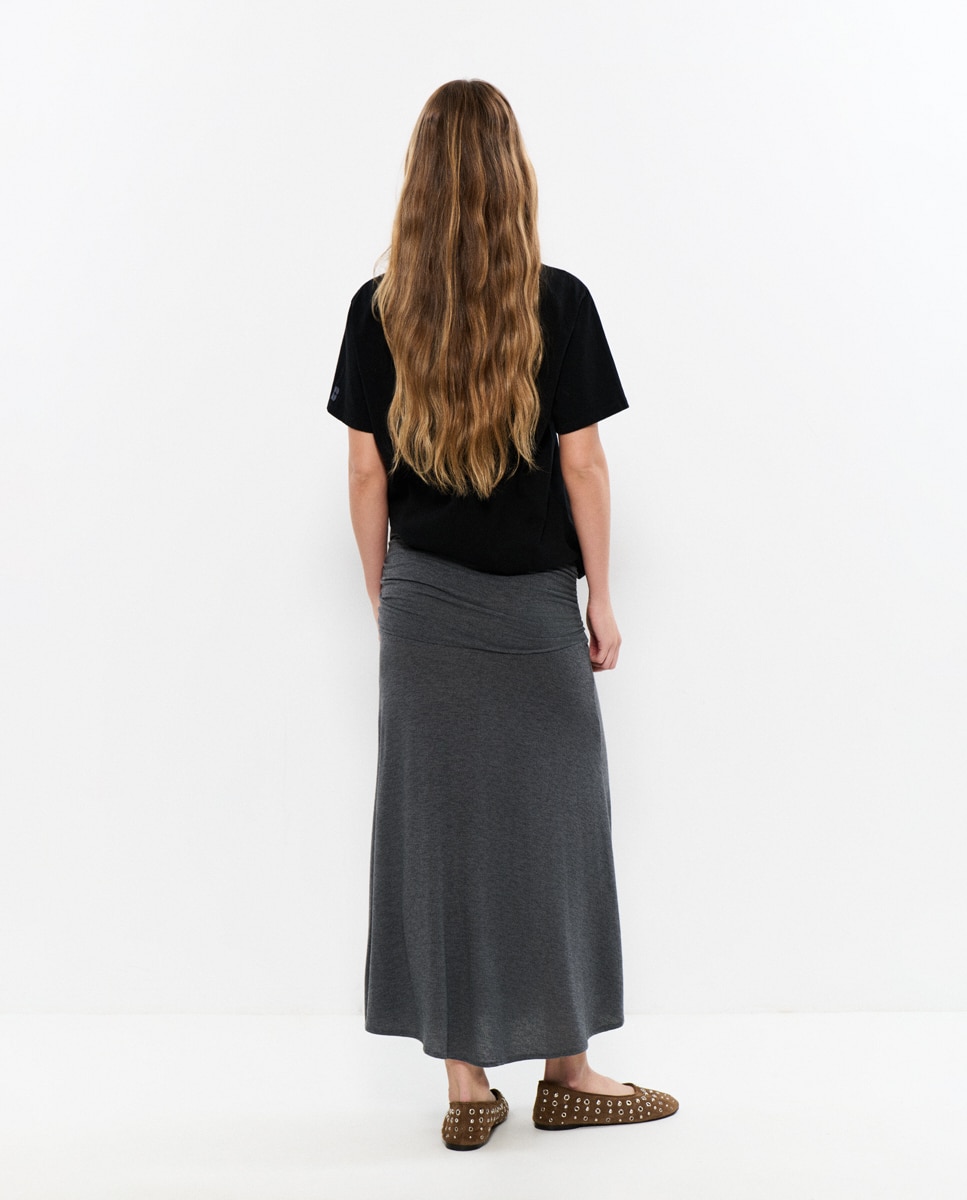 Saia Midi Lisa Cinzento-escuro-2