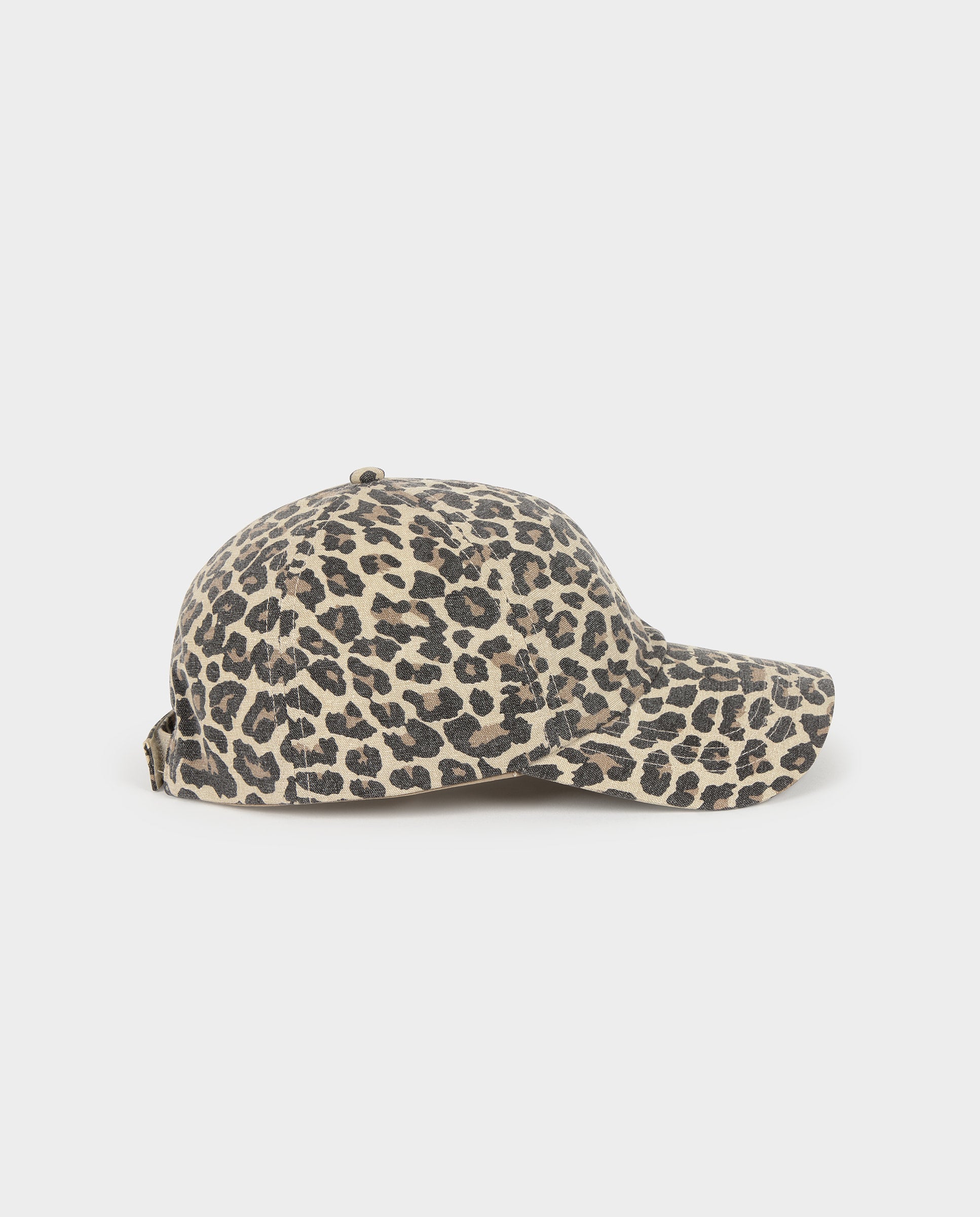 Boné Animal Print com Logo Castanho-3