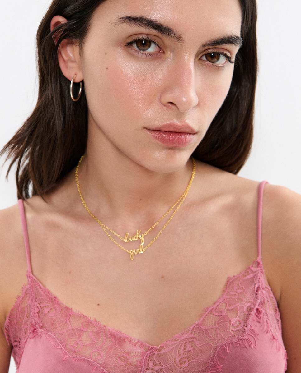 Colar Lucky Girl Dourado-2