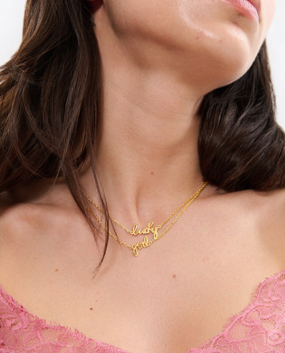 Colar Lucky Girl Dourado-3
