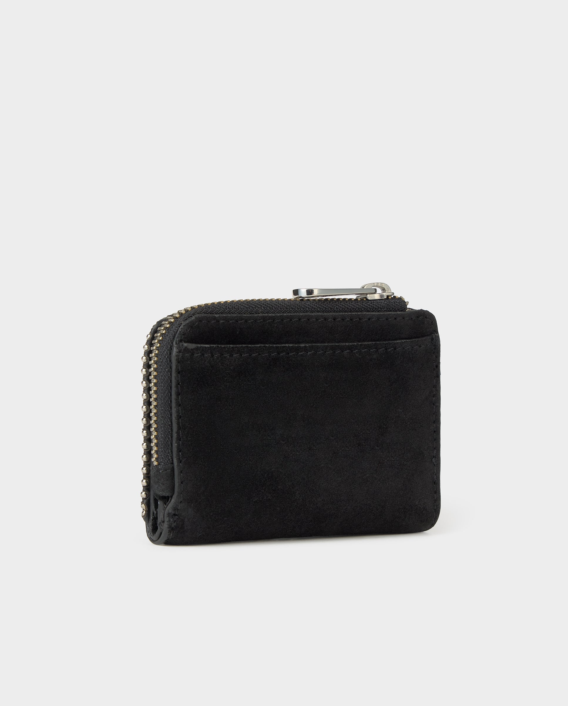 Porta-moedas de Pele com Bolinhas Preto-3