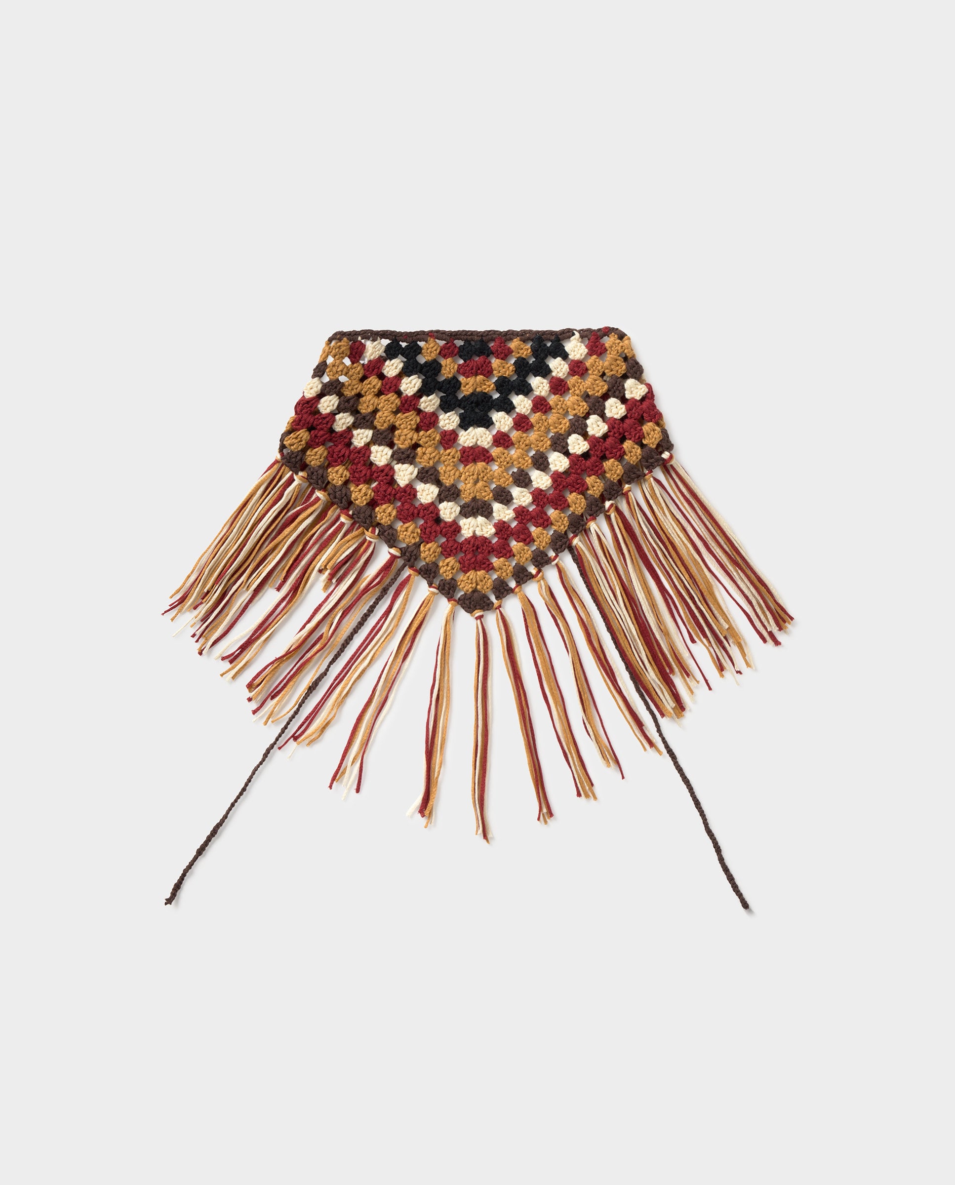 Écharpe de Crochet Grená-2