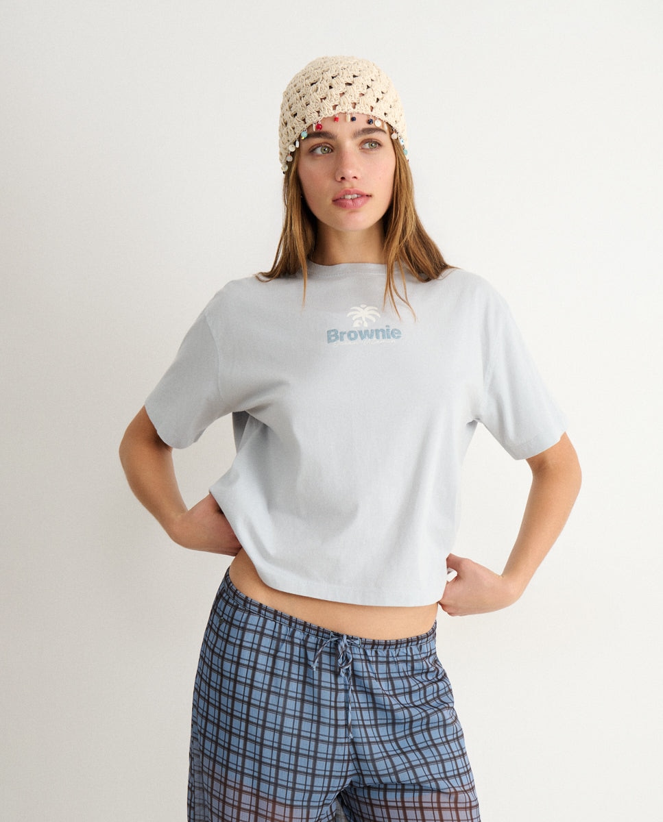 Imagem 0 de T-shirt com Logo e Palmeira