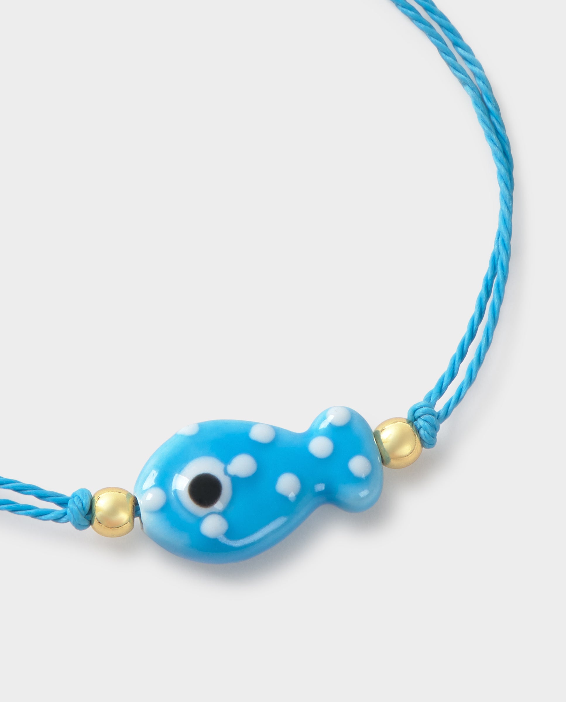 Pulseira com Peixe Azul Vermelho-5