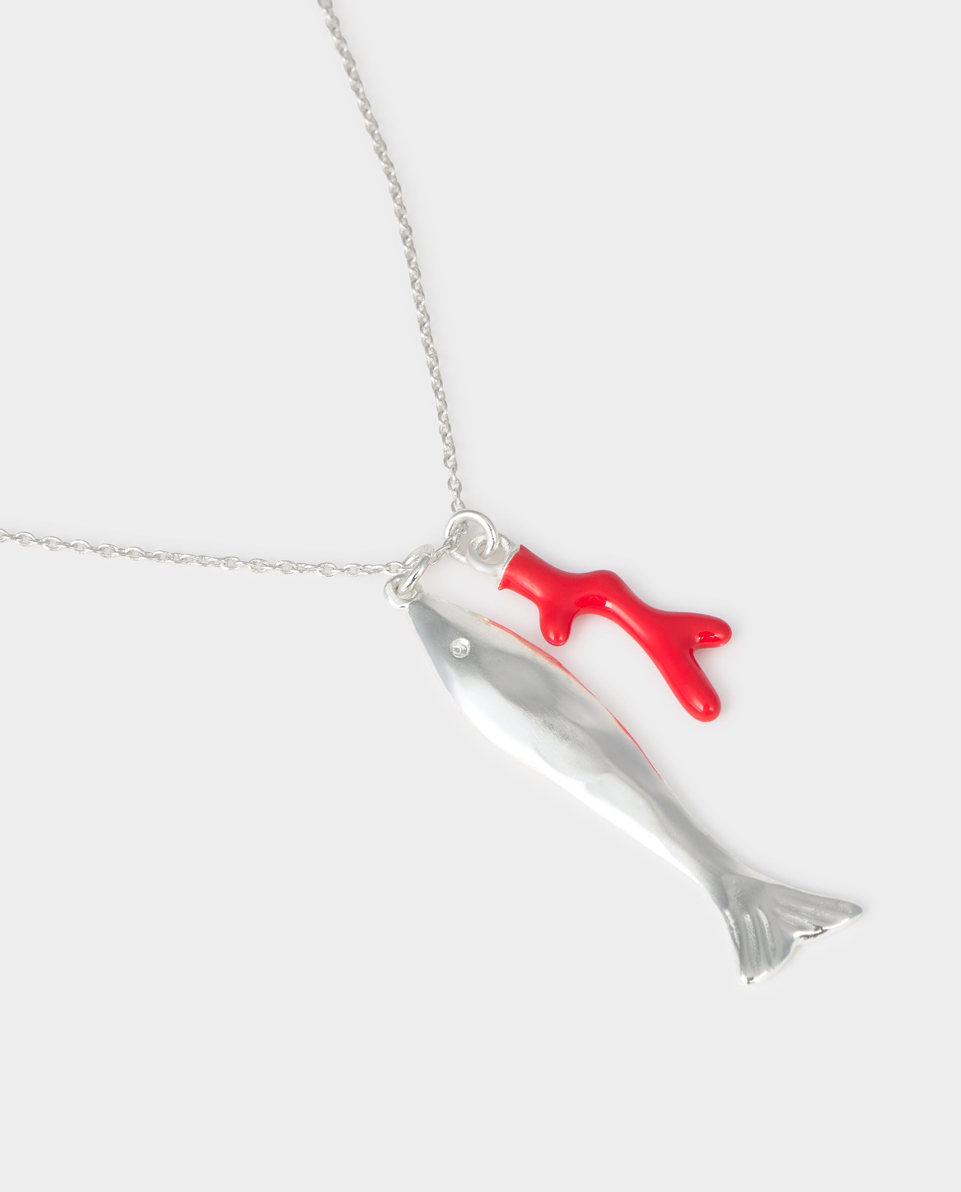 Colar com Pendentes de Peixe Dourado-4