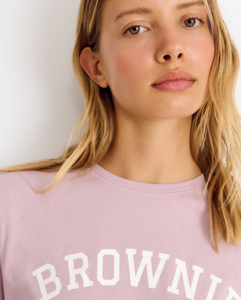 T-shirt com Logo Rosa-4