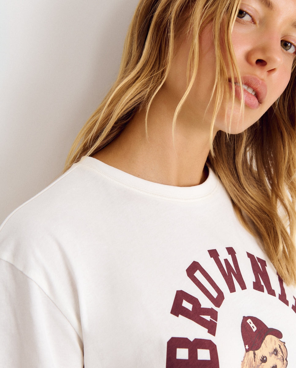 T-shirt com Logo e Cachorro Branco-4