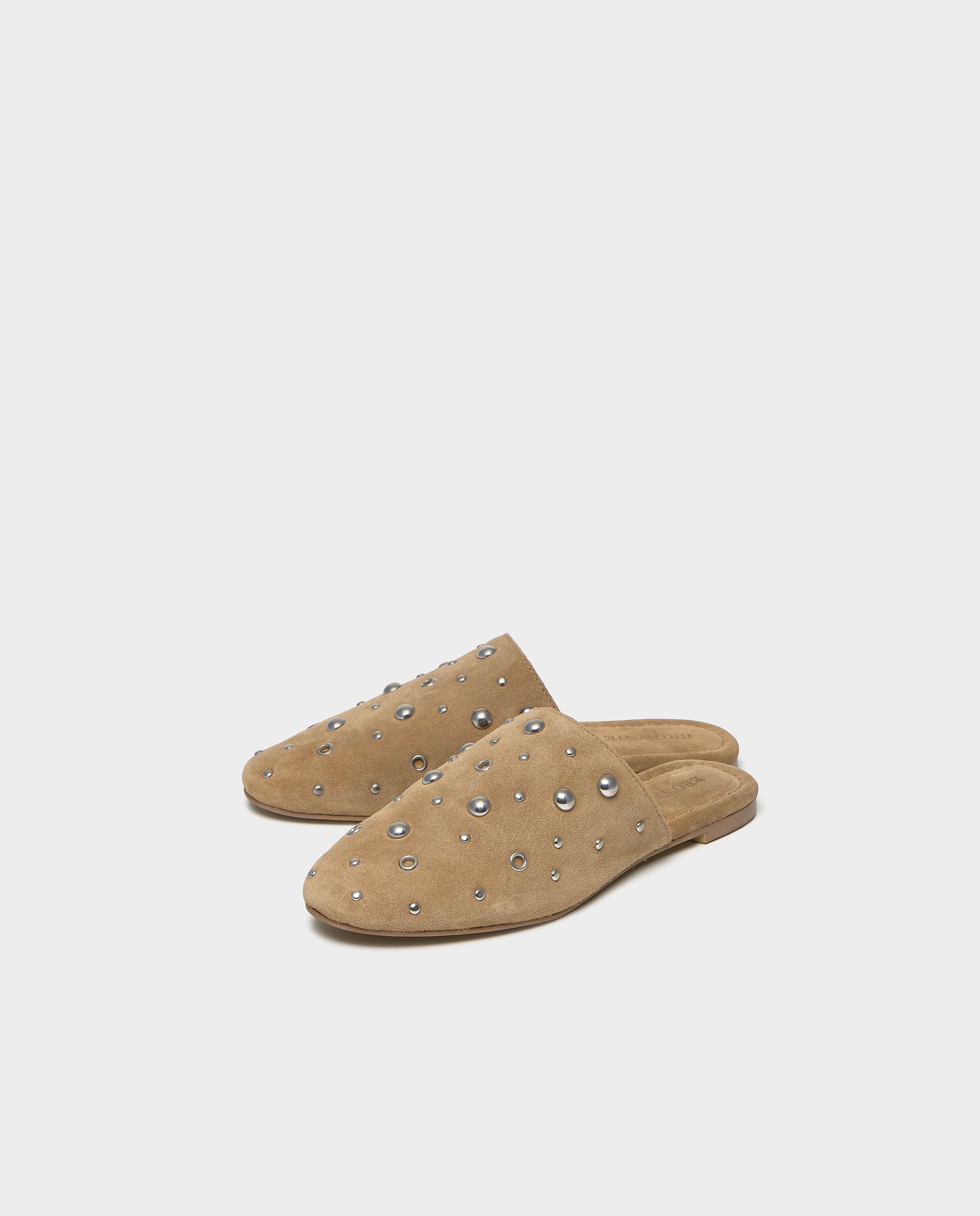 Mule em Pele com Tachas Camel-4