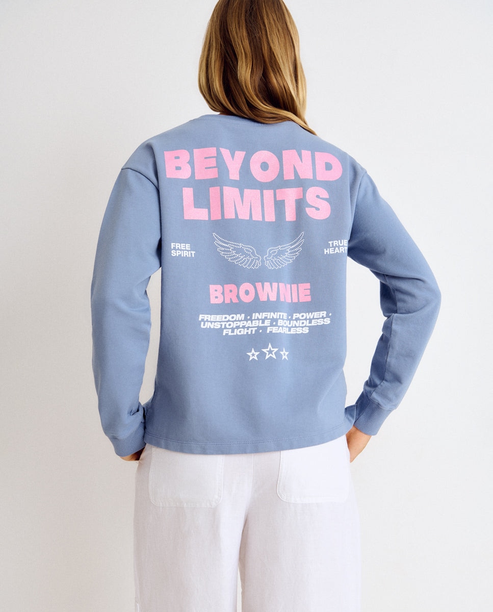 Imagem 0 de Sweatshirt com Logo e Estrelas