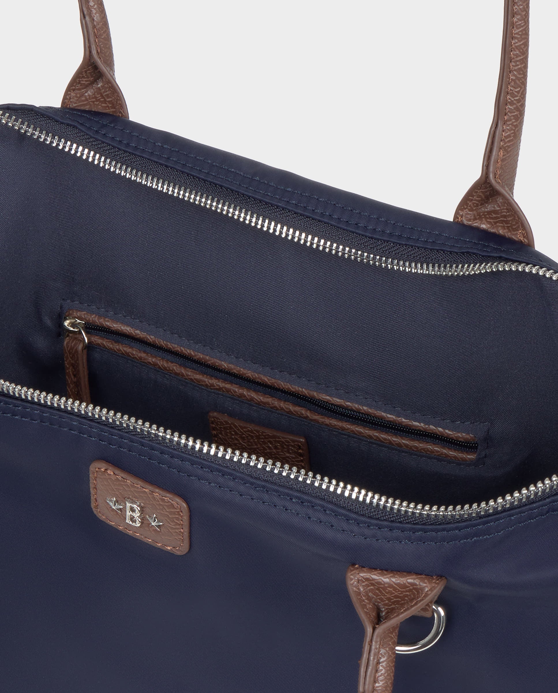 Mala Shopper de Nylon Azul-4