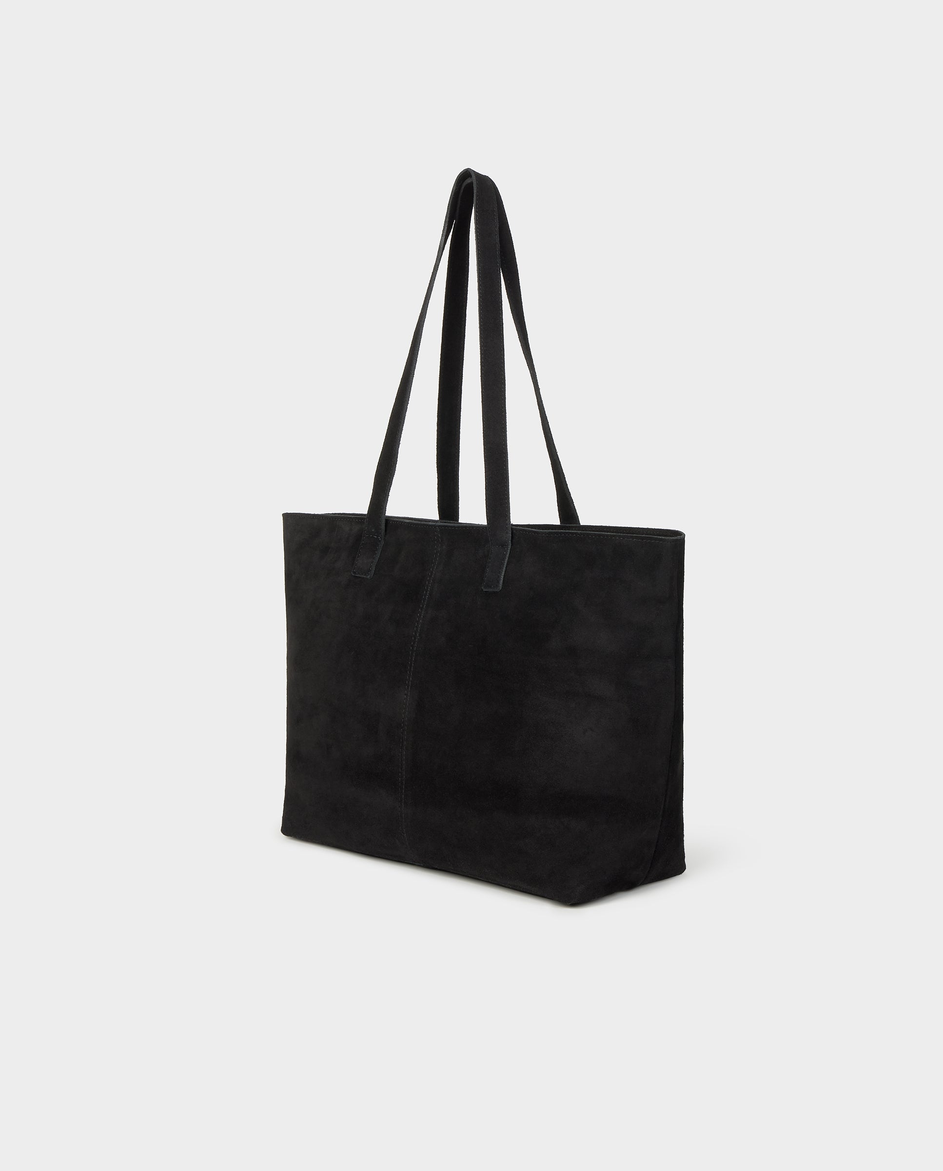 Mala Shopper de Pele com Asas Preto-5