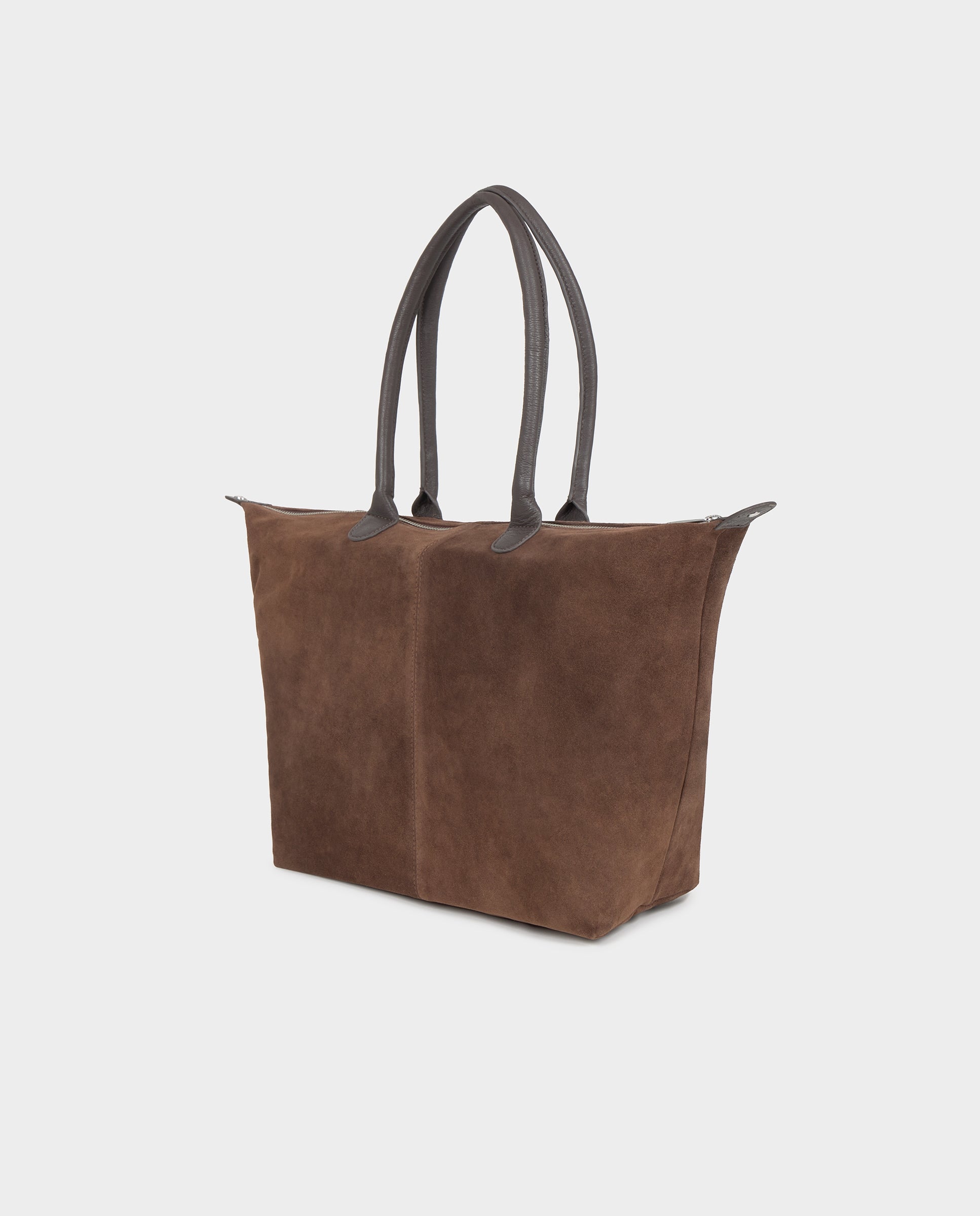 Mala Shopper de Pele Castanho-chocolate-5
