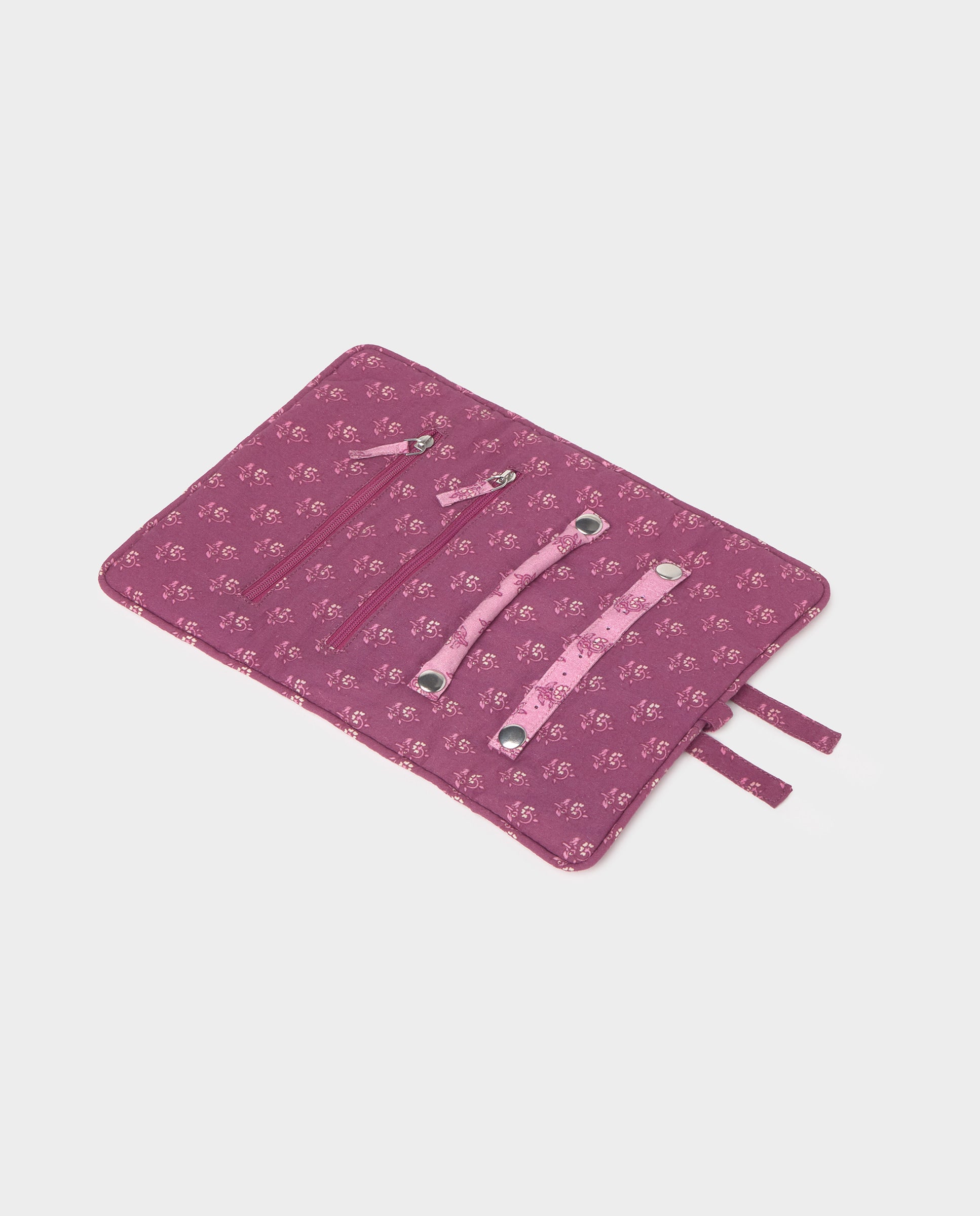 Porta-jóias Plano Estampado Rosa-claro-3