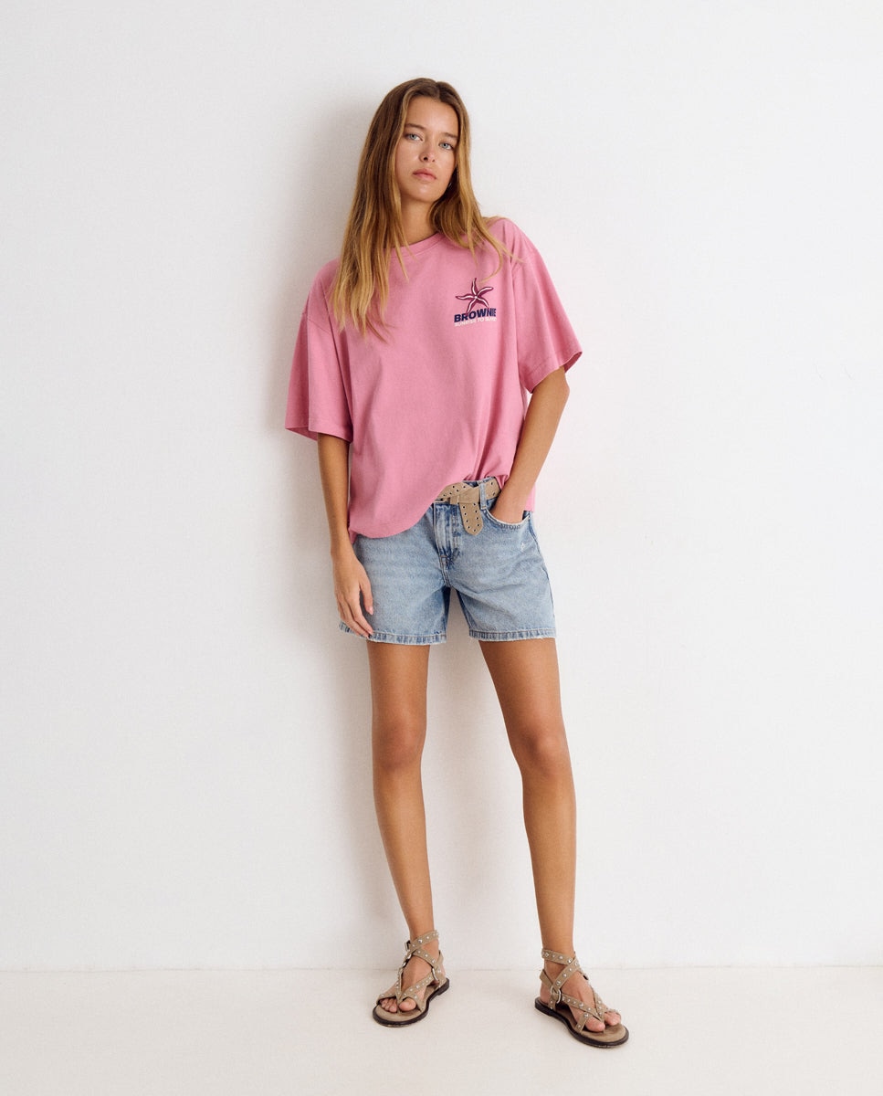 Shorts Básicos Azul-3
