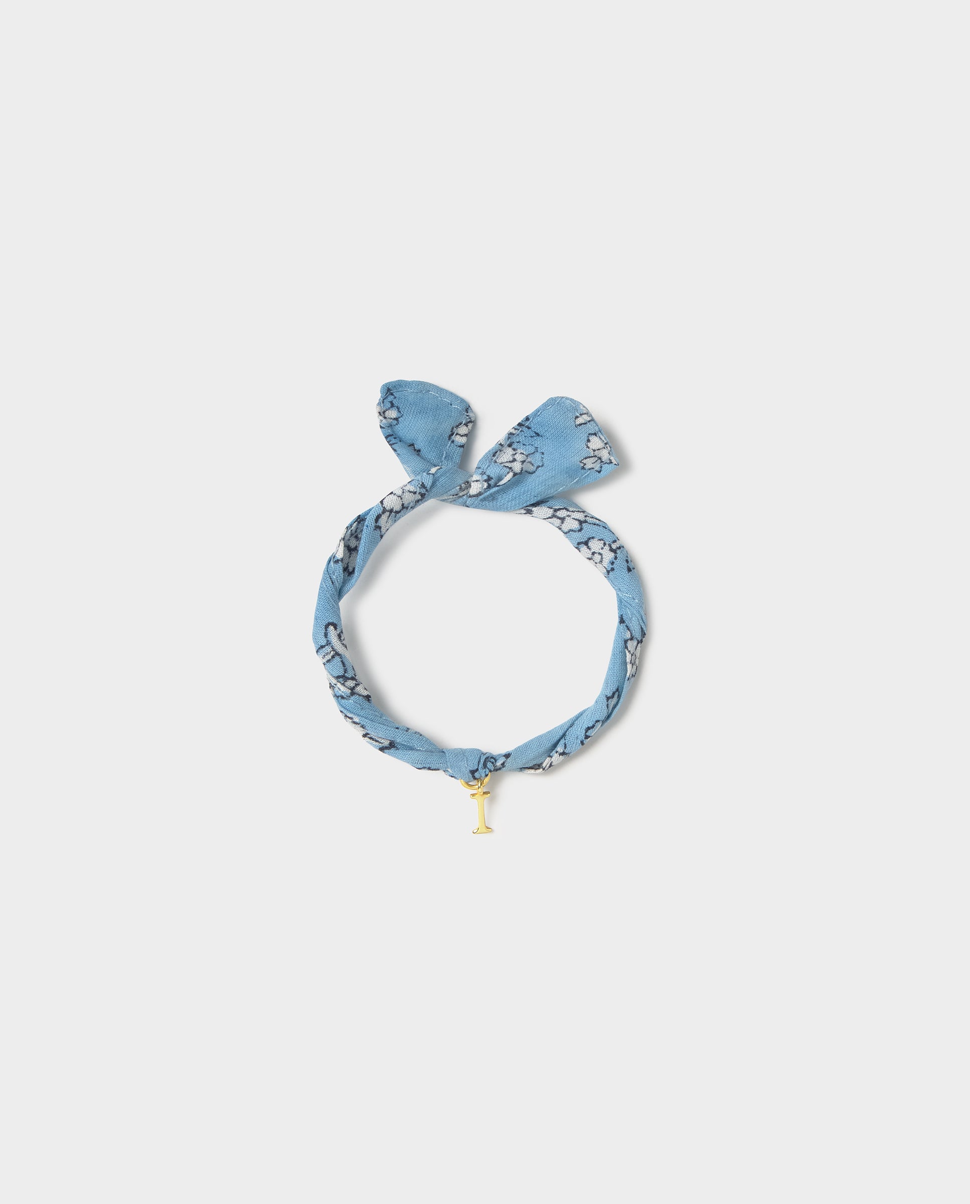 Pulseira com Inicial I Dourado-5