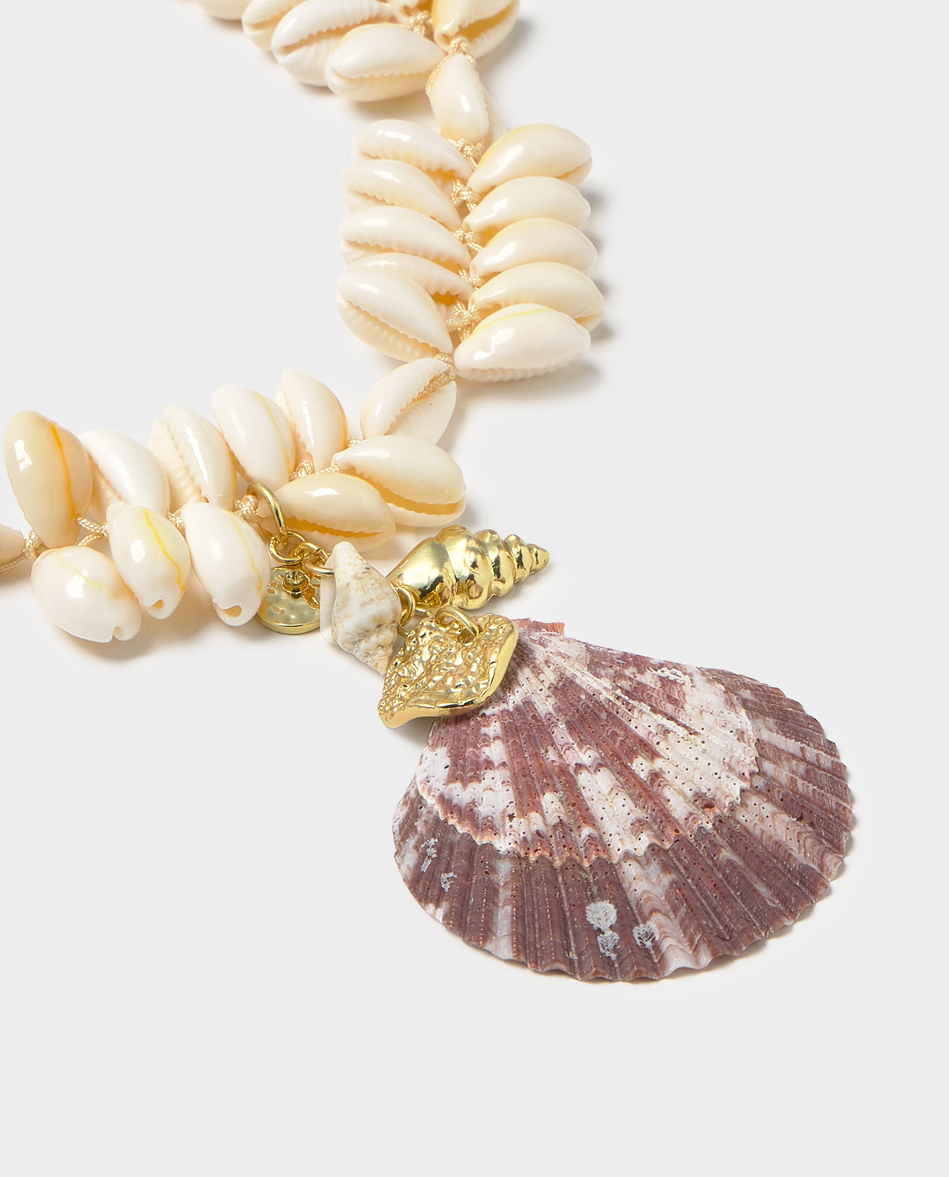 Colar Grande com Concha Natural-2