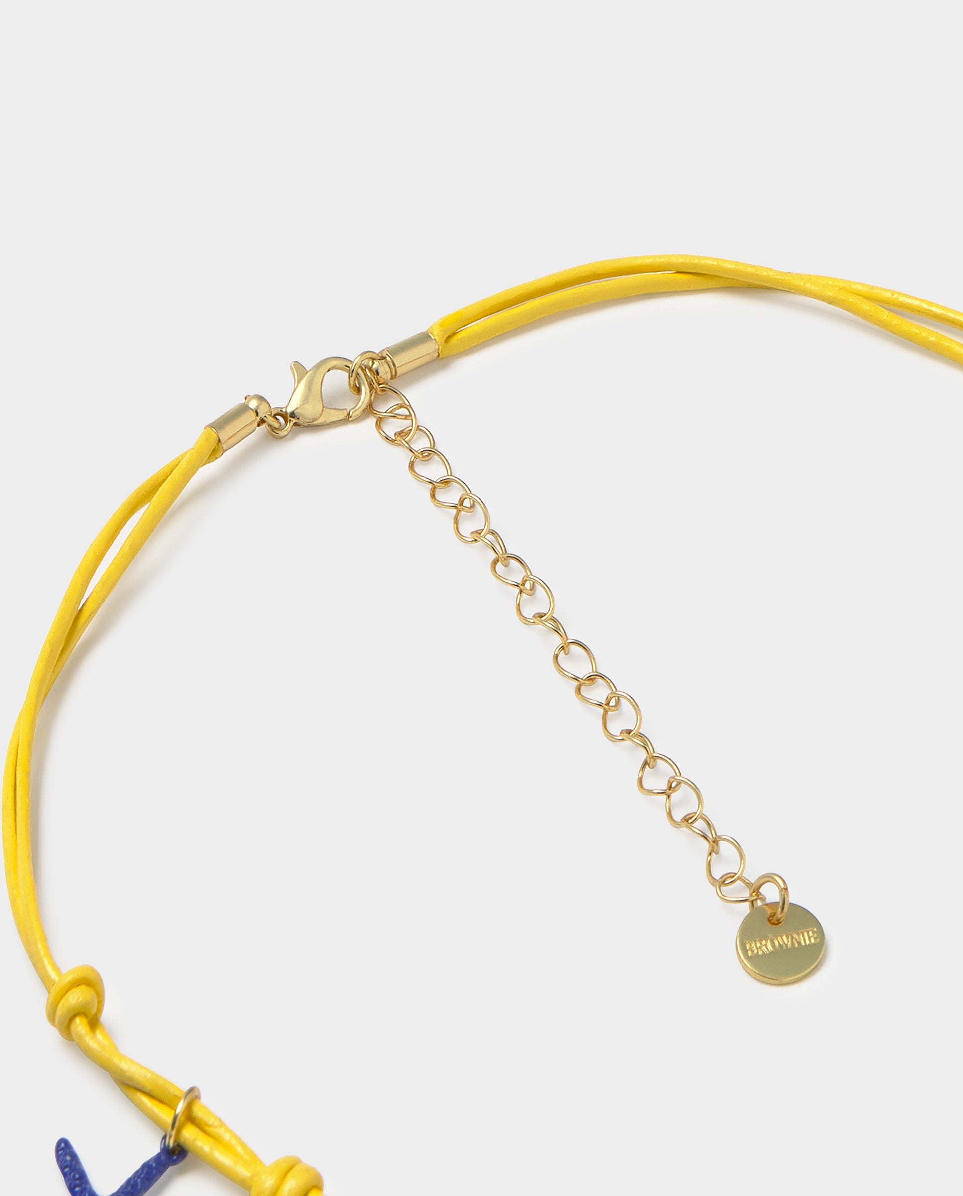 Colar com Peças Marinhas Amarelo-4