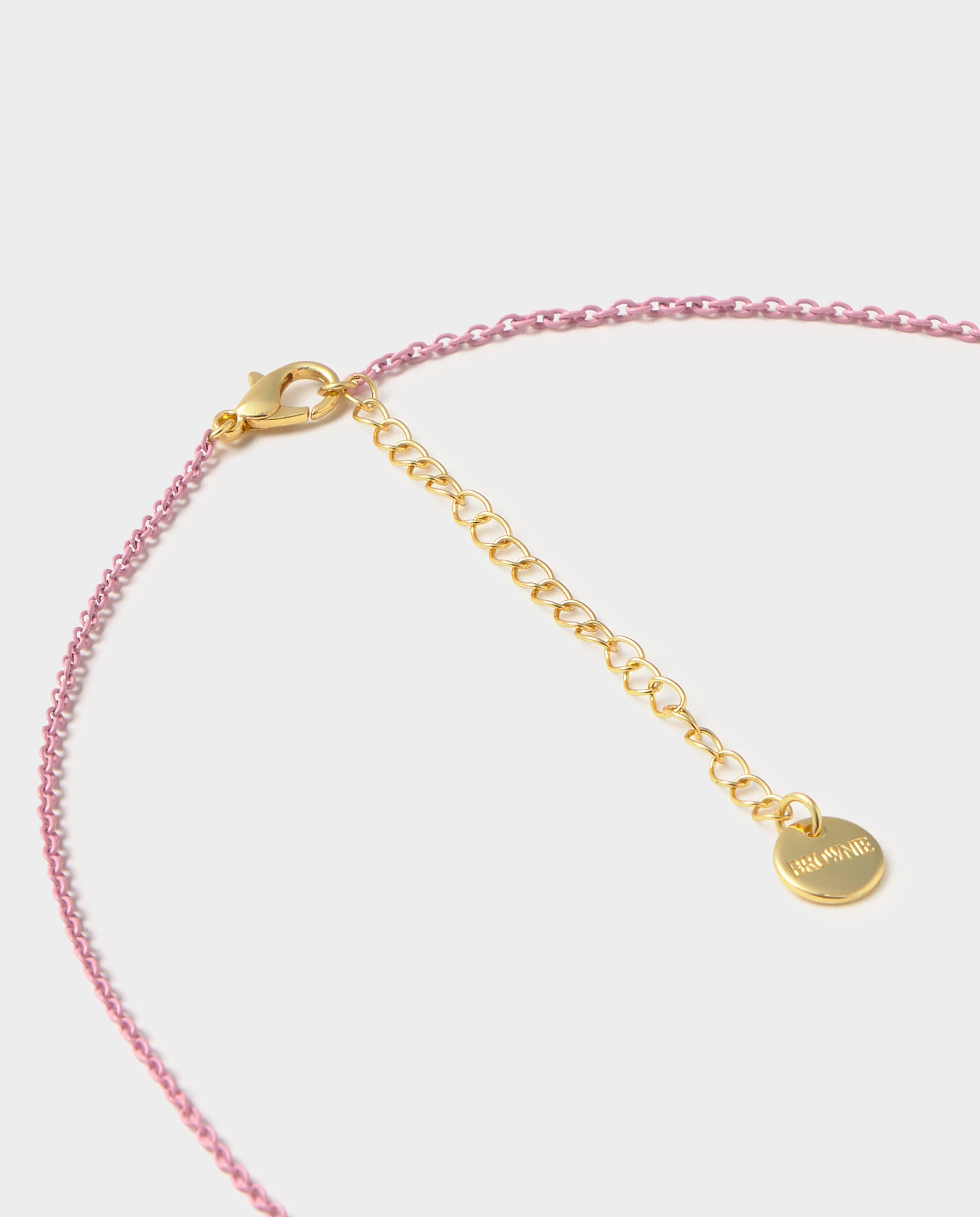 Colar de Dados com Letras Rosa-5