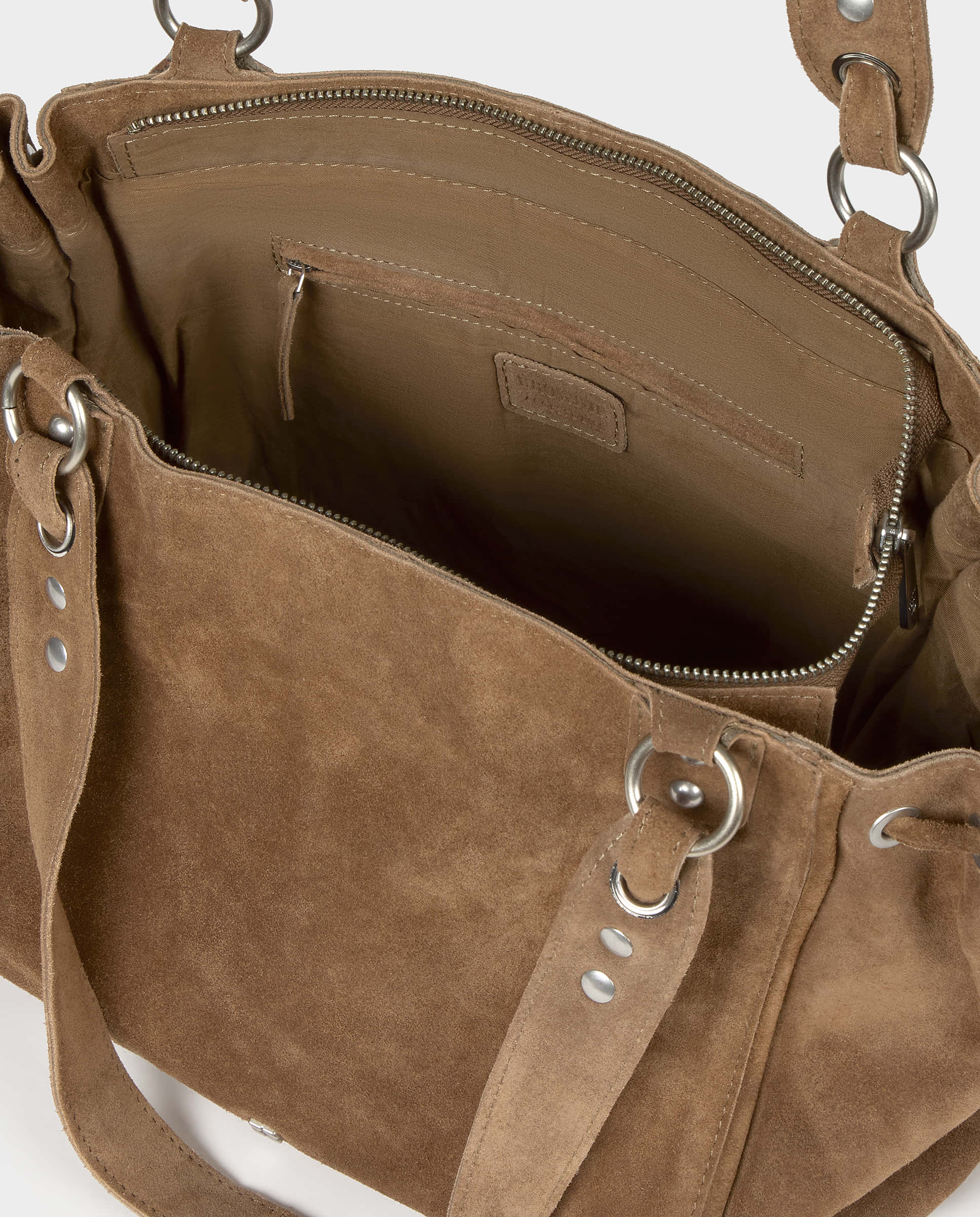 Mala Shopper de Couro Camel-4