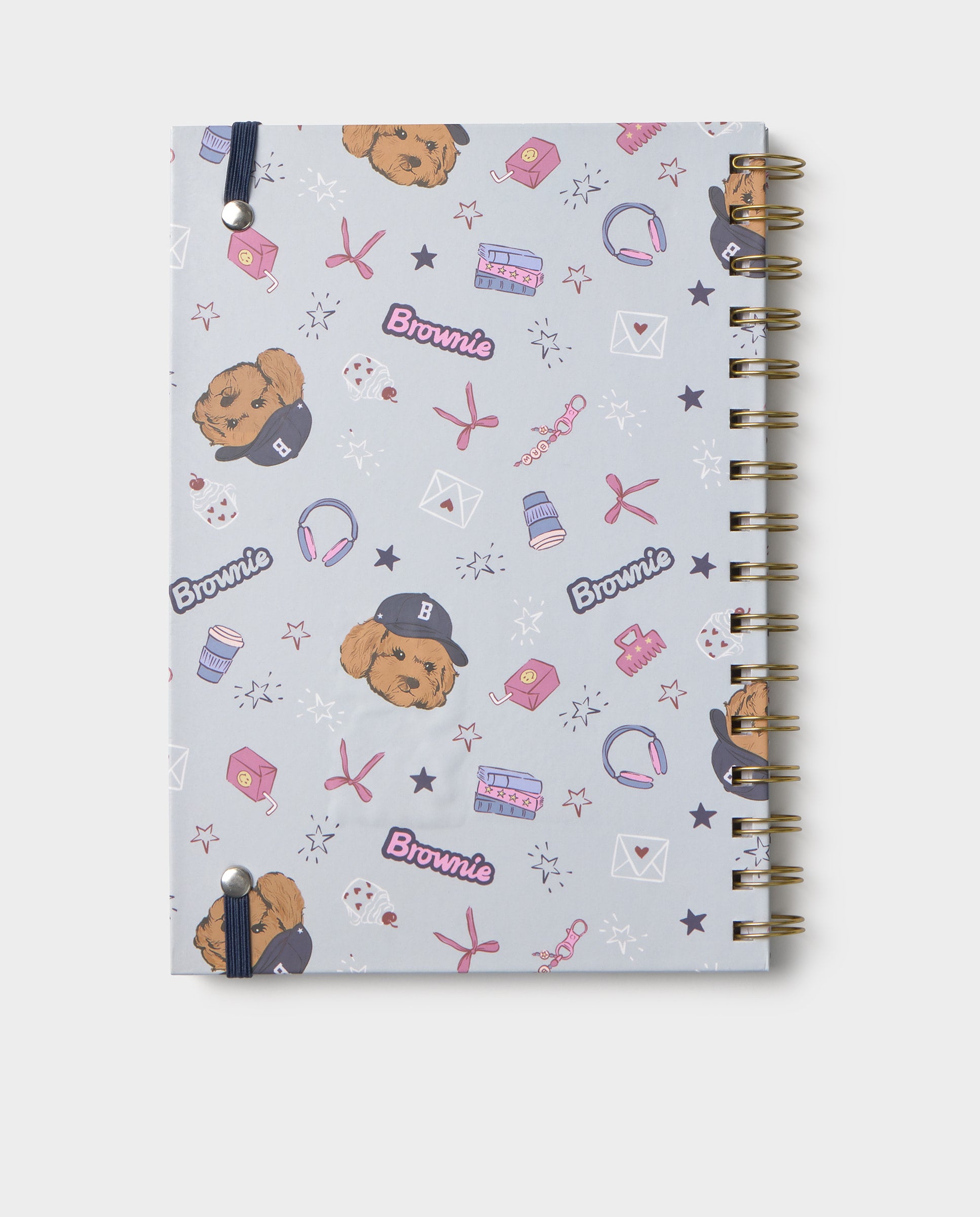 Caderno All Over Cachorro Azul-4