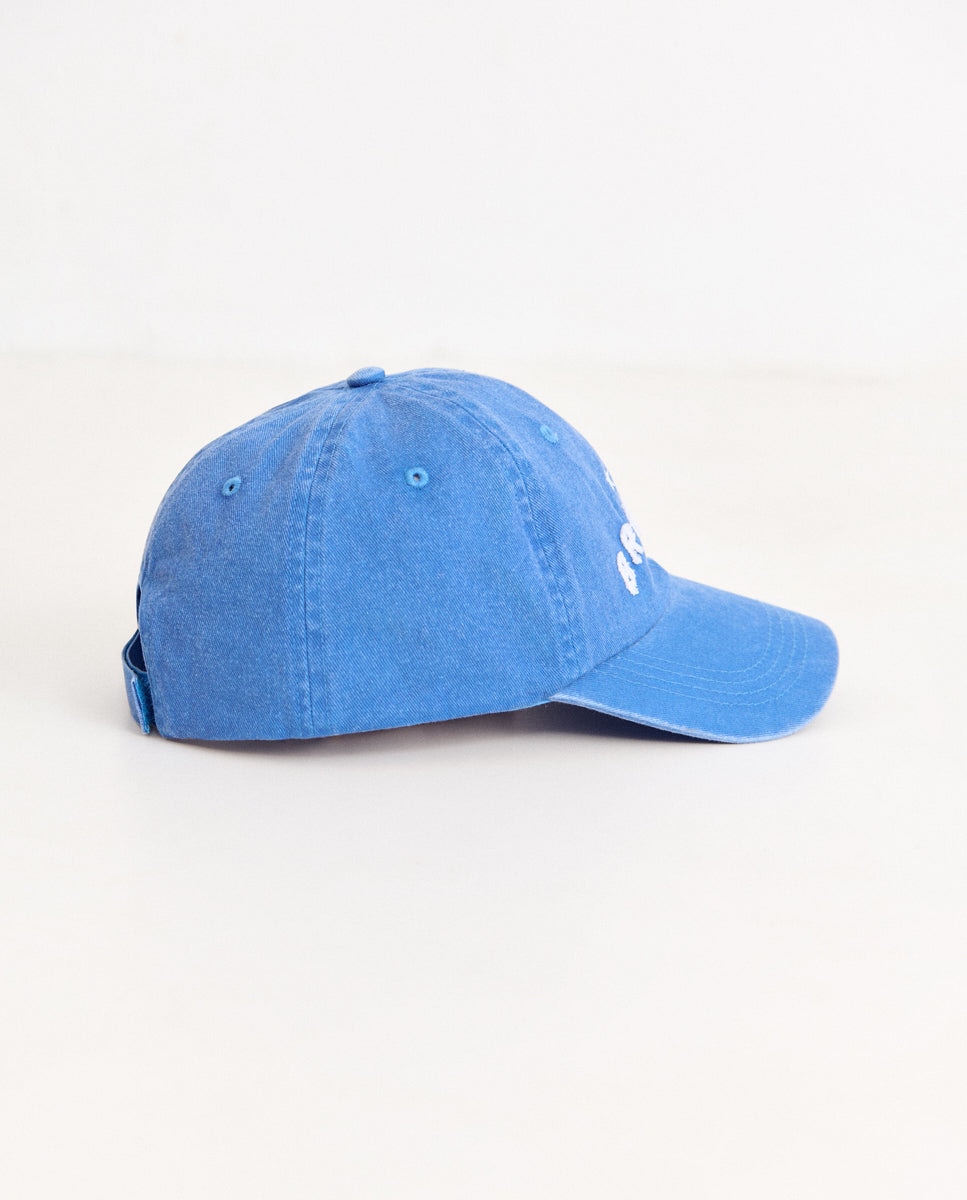 Boné com Logo e Estrelas Azul-5