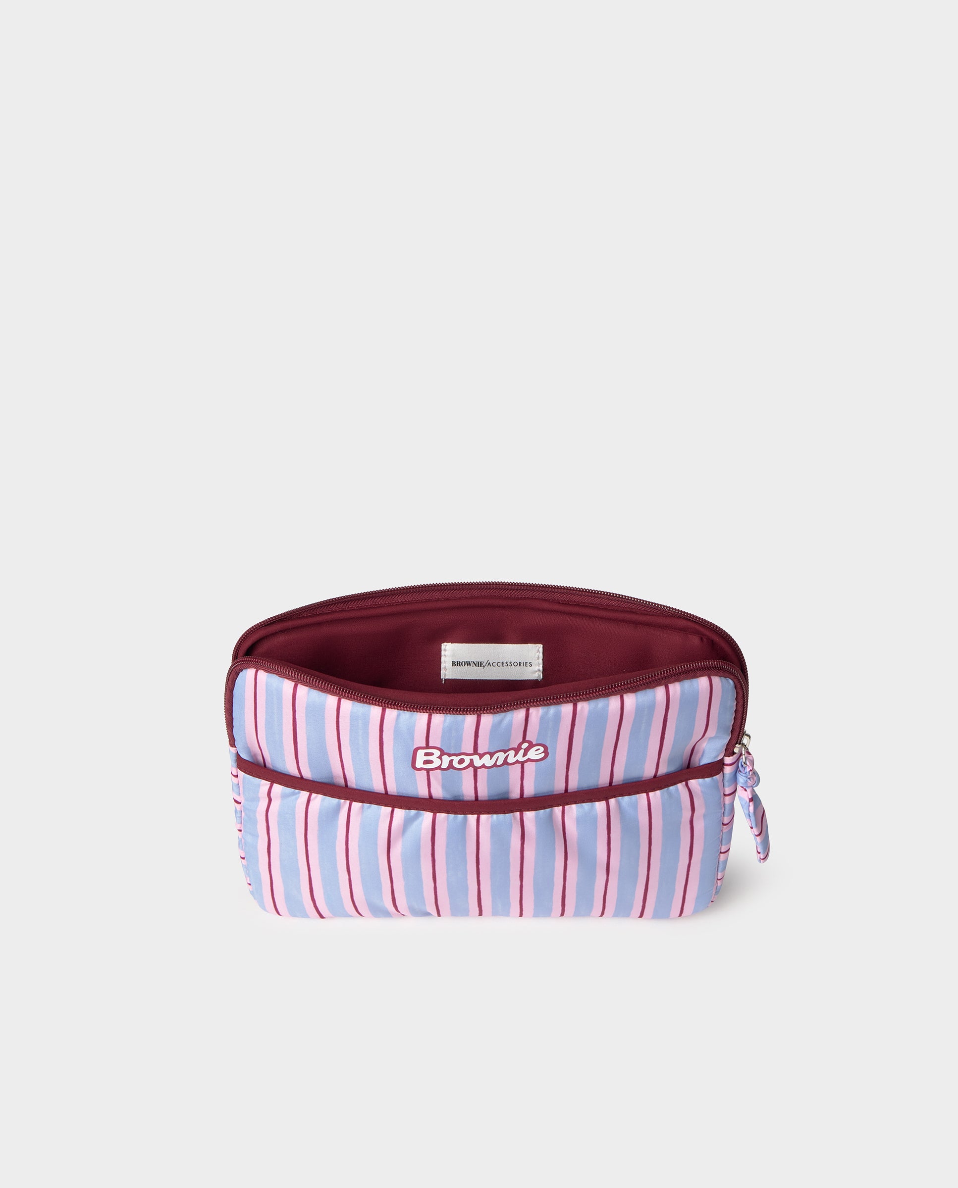 Capa para Ipad Às Riscas com Logo Rosa-2