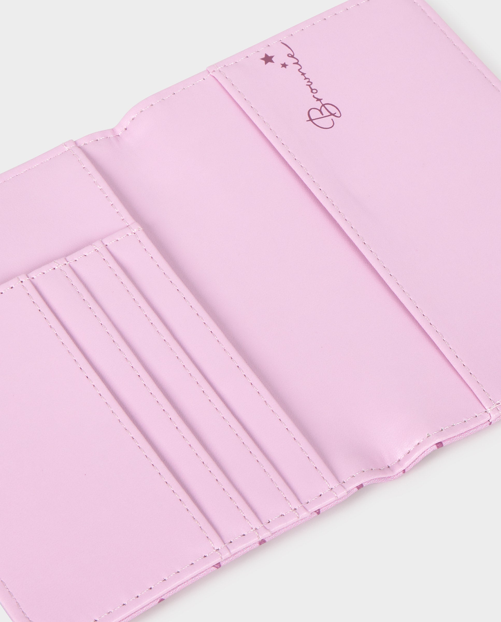 Bolsa para Passaporte com Logo Rosa-3
