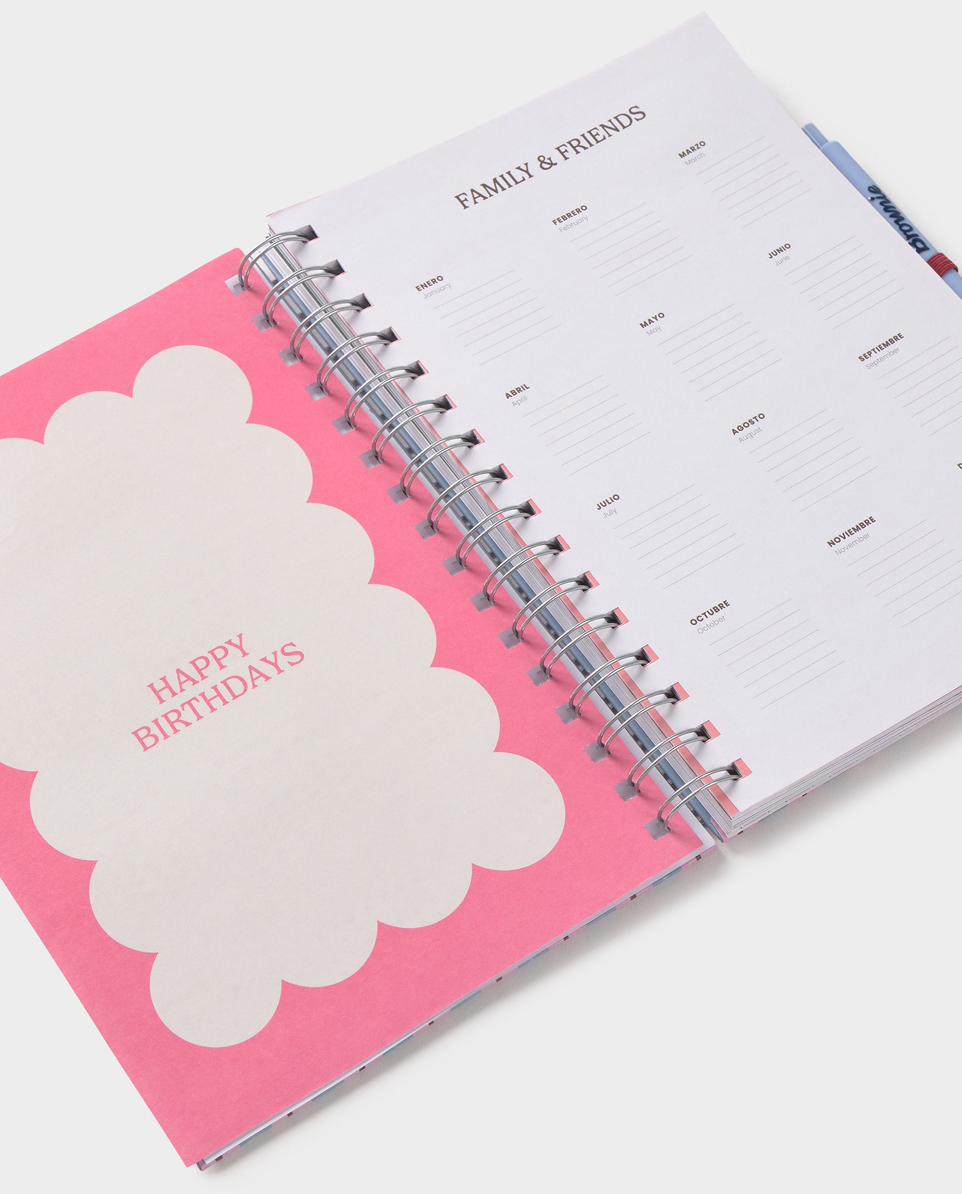 Agenda Escolar Planner Rosa-2