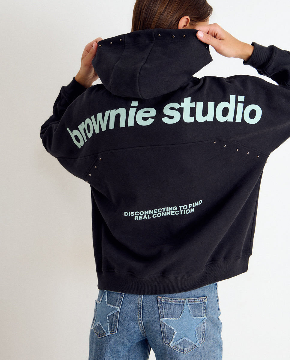 Imagem 0 de Sweatshirt com Logo e Tachas