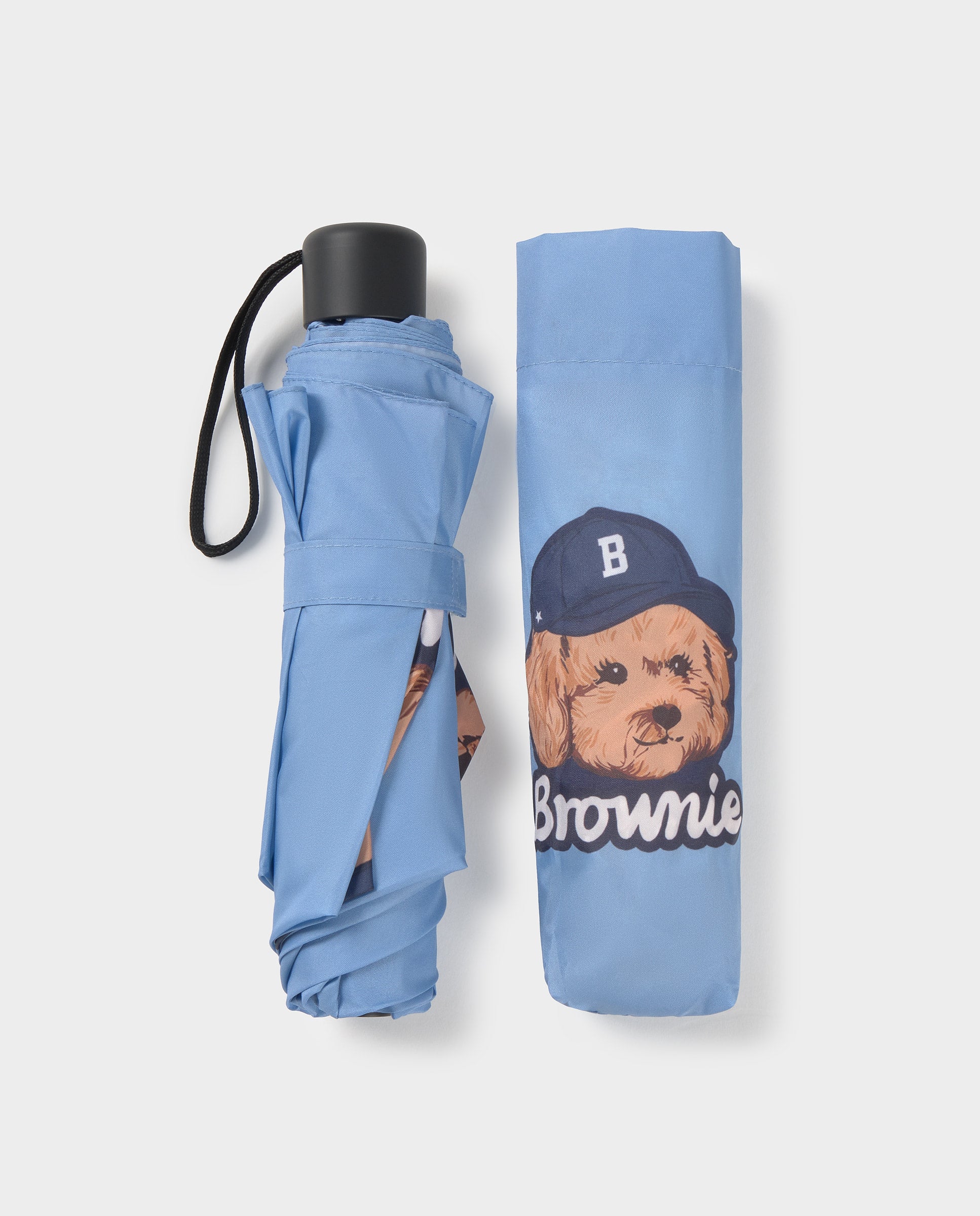 Guarda-chuva com Logo e Cachorro Azul-3