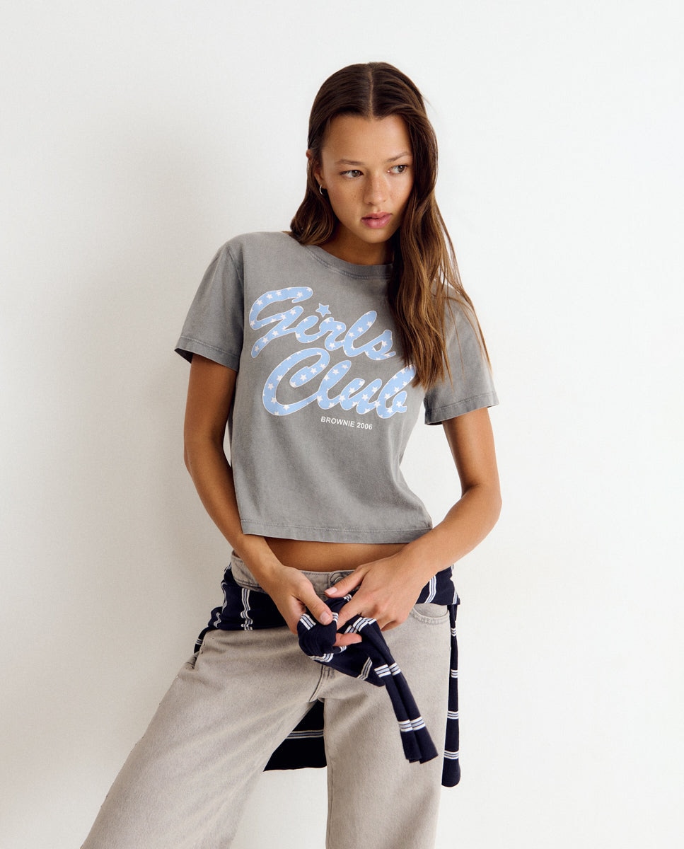 Imagem 0 de T-shirt com Estampado Grande