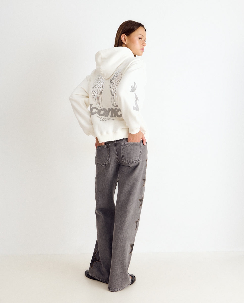 Imagem 0 de Sweatshirt com Asas e Capuz