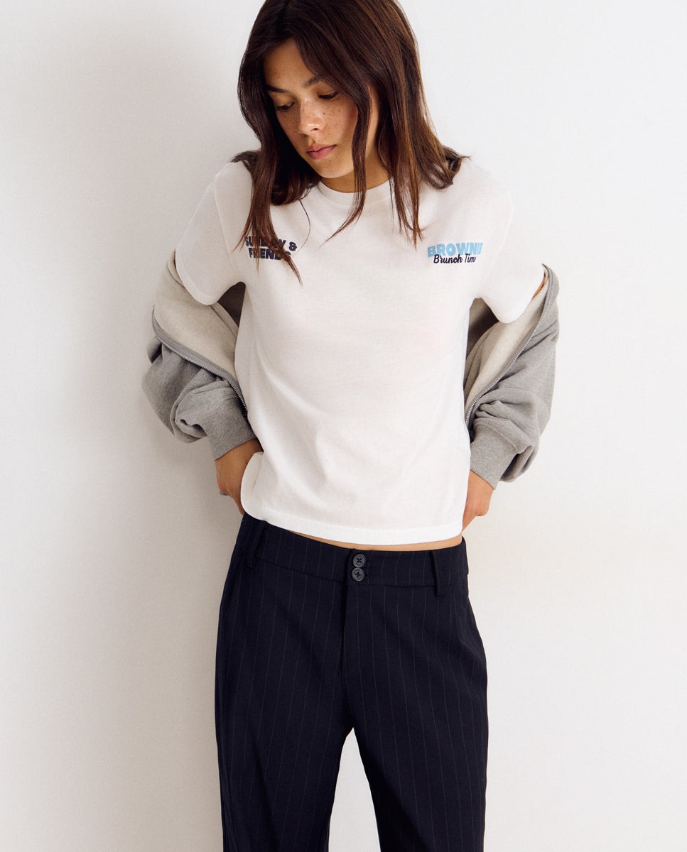 T-shirt com Cachorro Branco-3