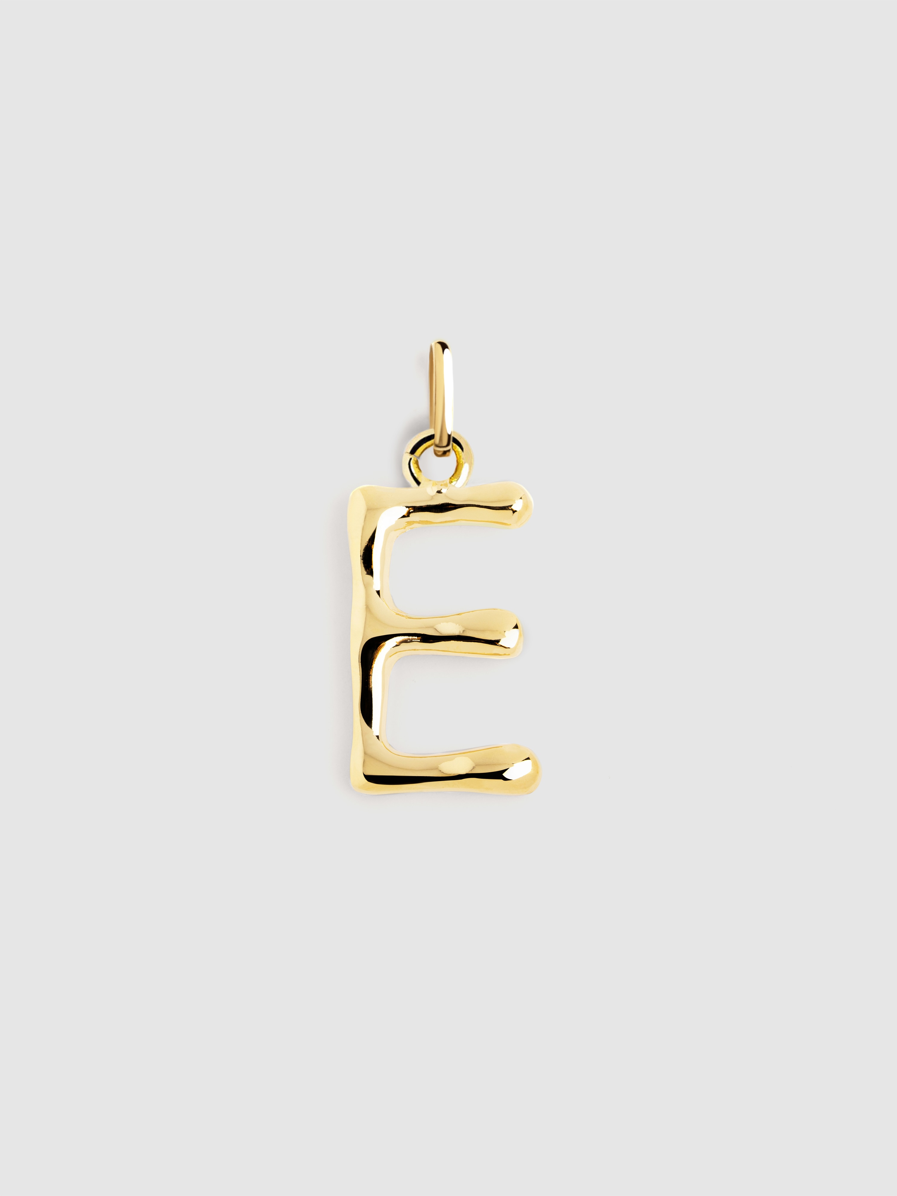 Charm Letter Xl de Liga de Metais Banhado em Ouro Letra e Dourado-1
