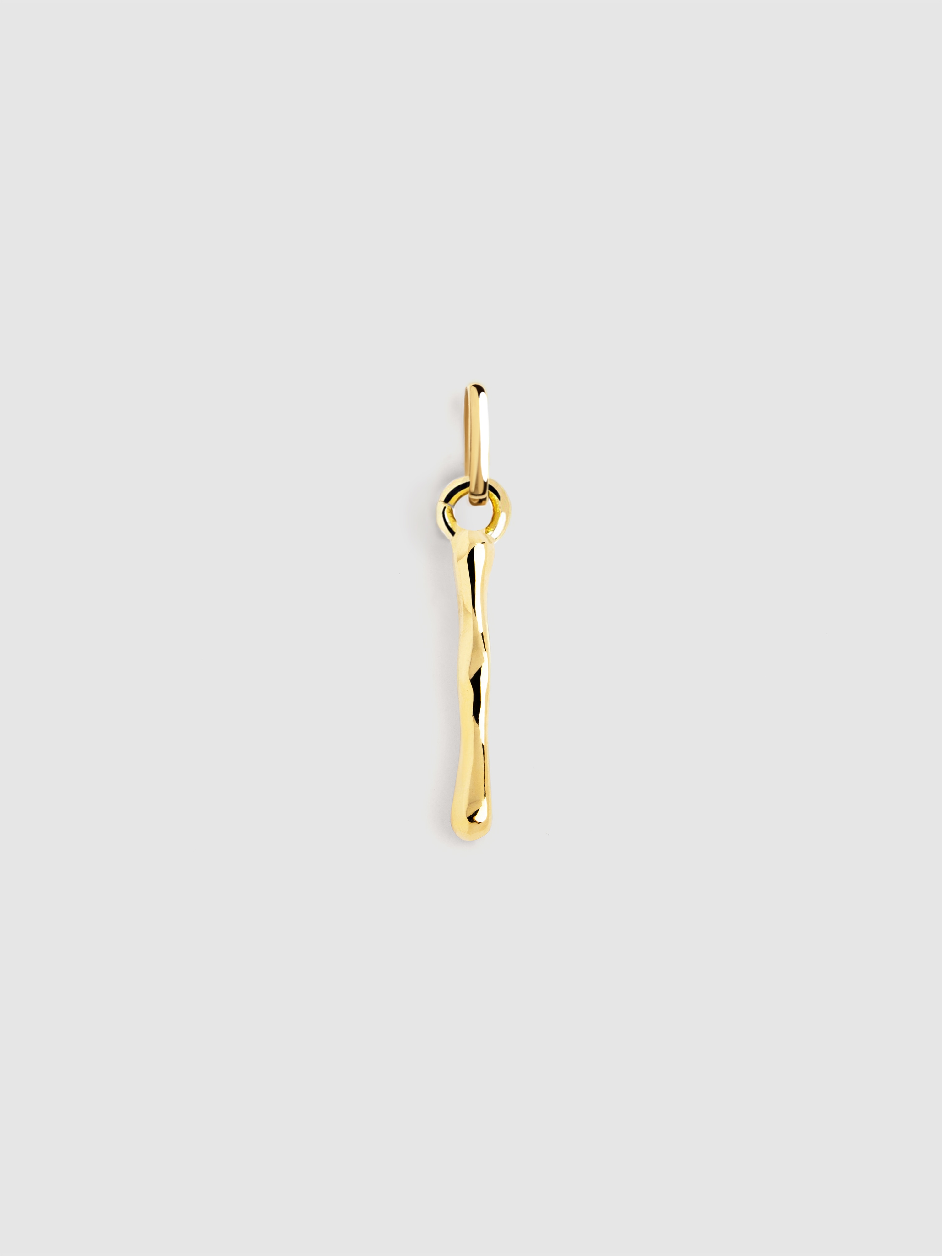 Charm Letter Xl de Liga de Metais Banhado em Ouro Letra I Dourado-1