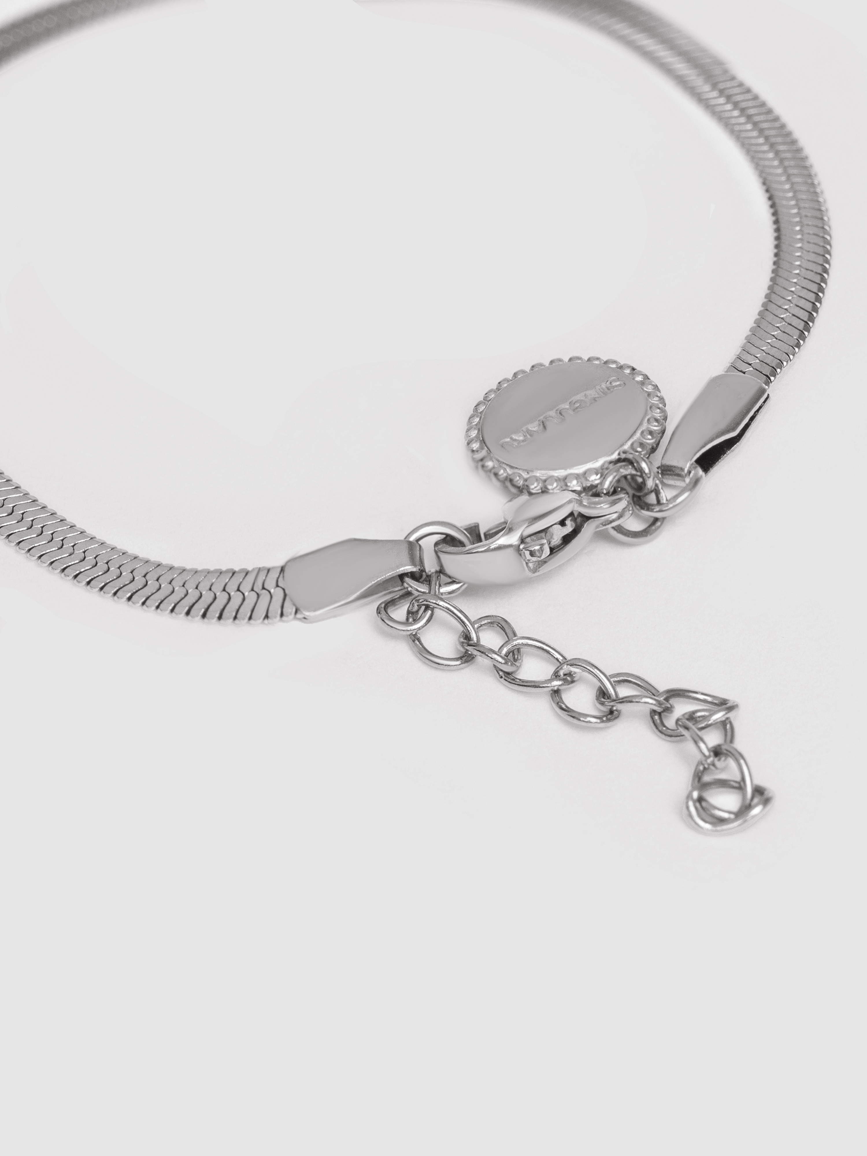 Pulseira de Corrente Lisse S de Aço Prateado-4