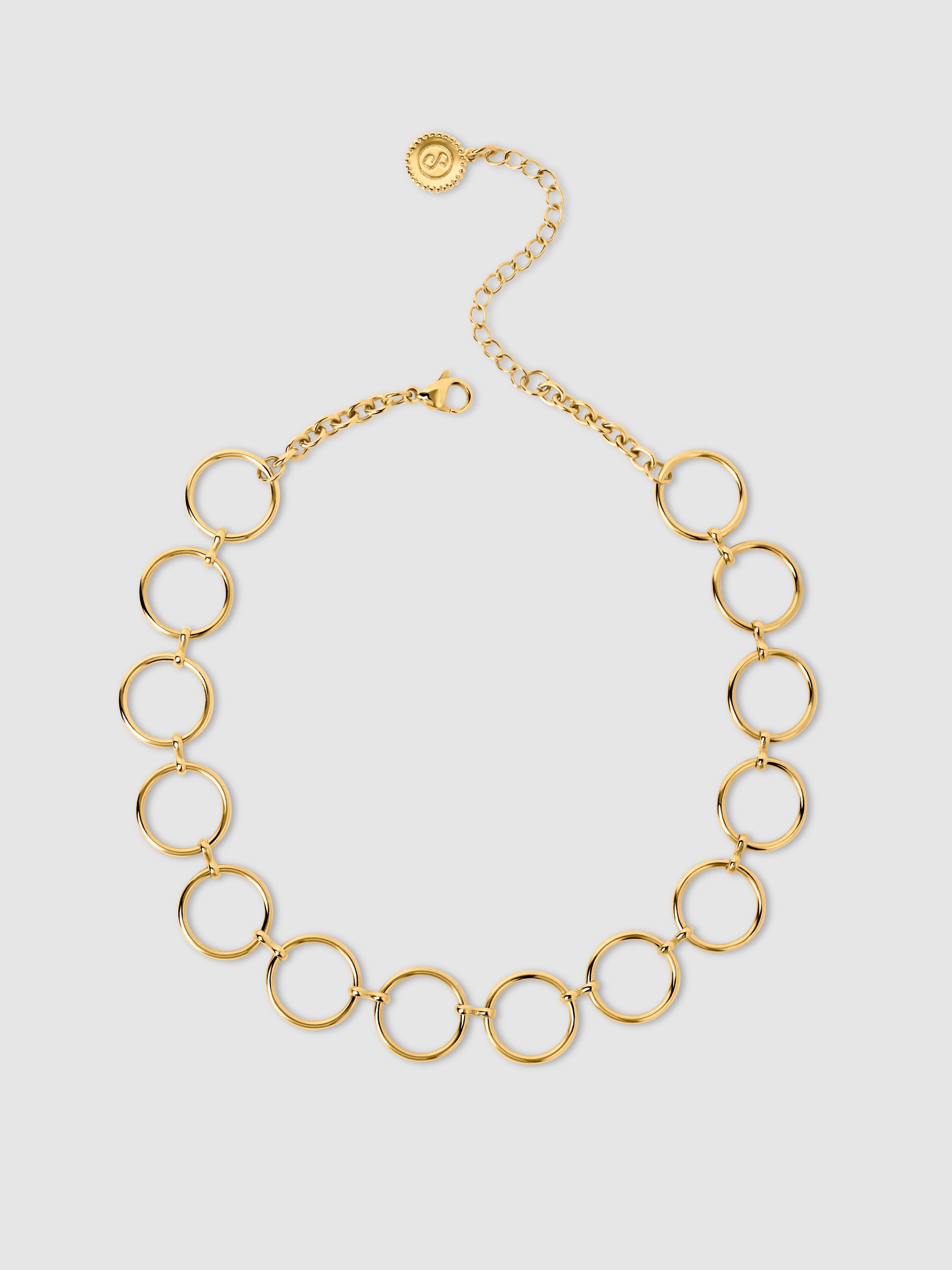 Imagem 0 de Chokers Circles & Circles de Aço Banhado a Ouro