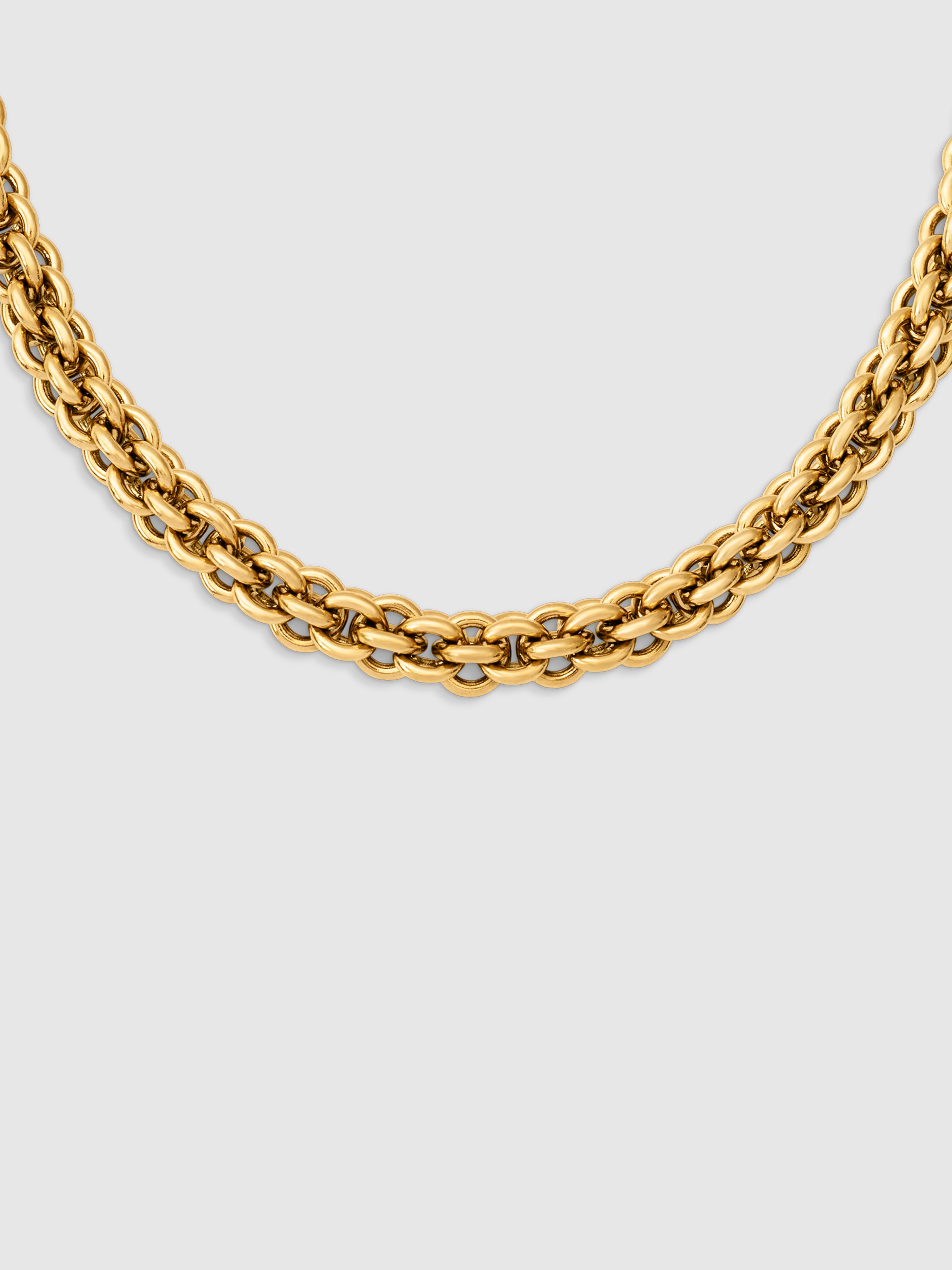 Imagem 0 de Colar Big Rope de Aço Banhado em Ouro