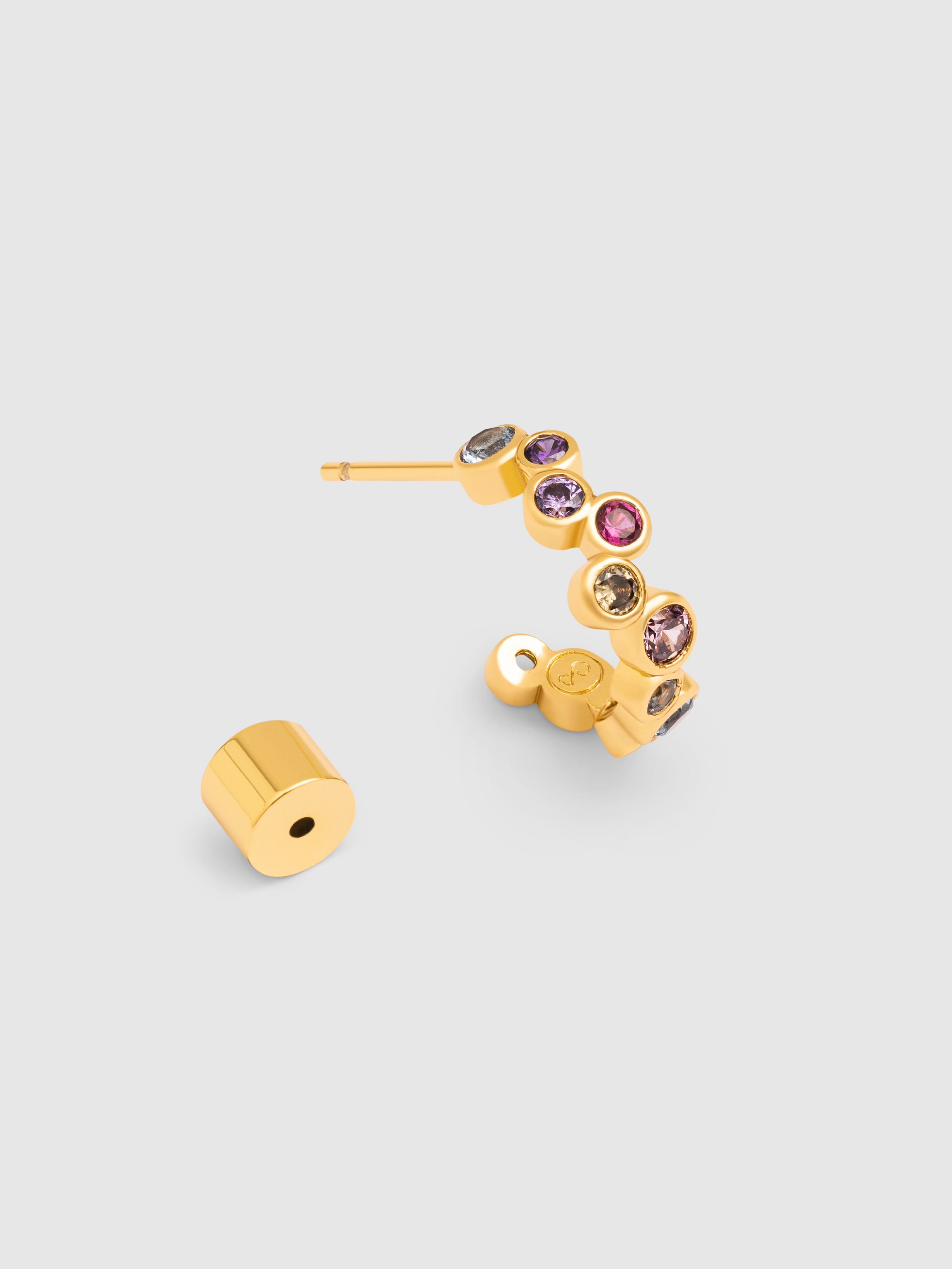 Piercing Xs Bubbles de Liga de Metais Banhados em Ouro Multicolor-3