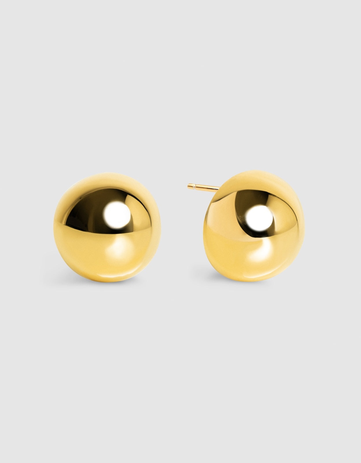 Imagem 0 de Brincos Buttons de Aço Banhado a Ouro