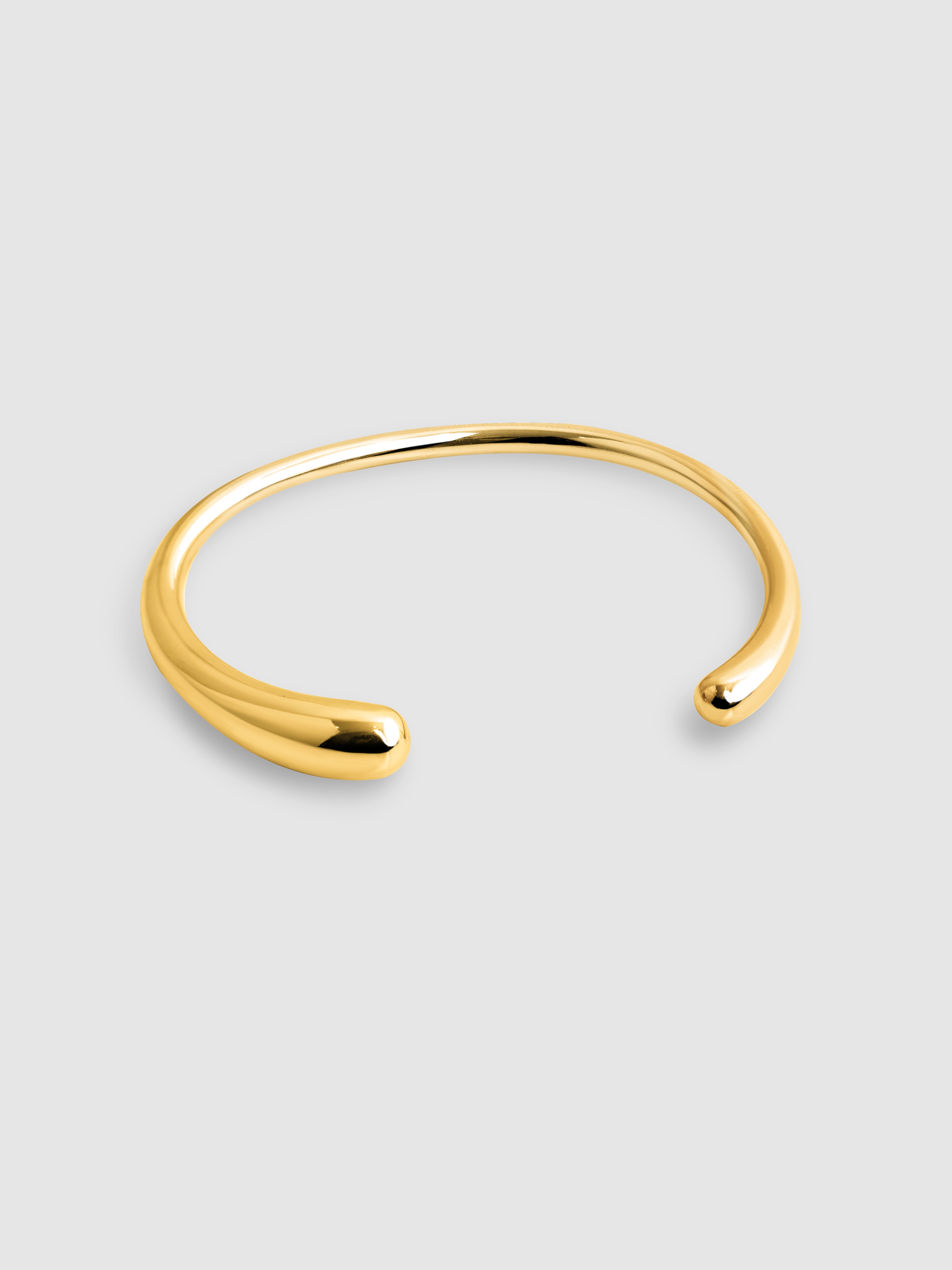 Pulseira Gota de Aço Banhada em Ouro Dourado-1